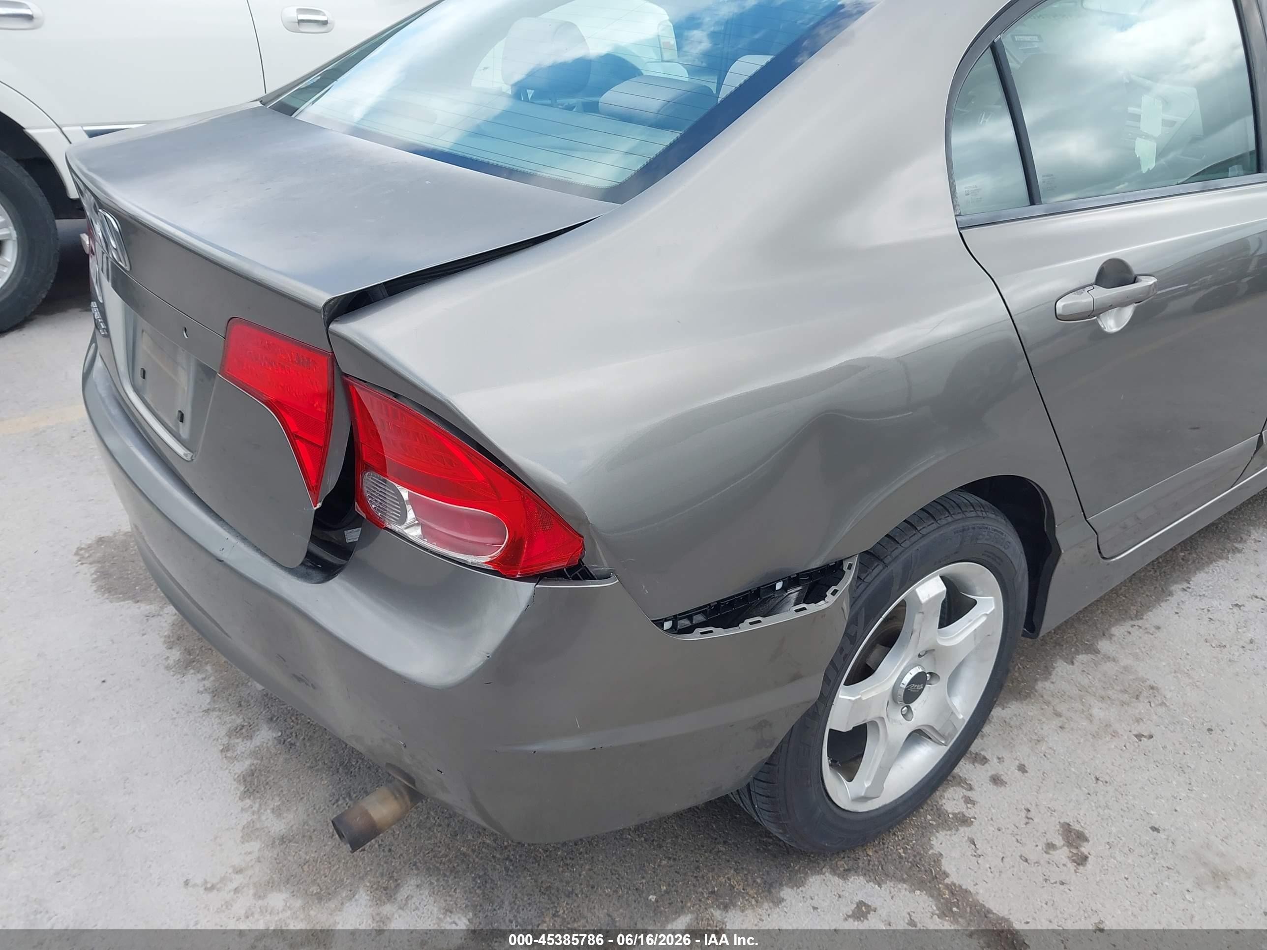 2008 Honda Civic Lx Gray vin: 2HGFA16518H302888