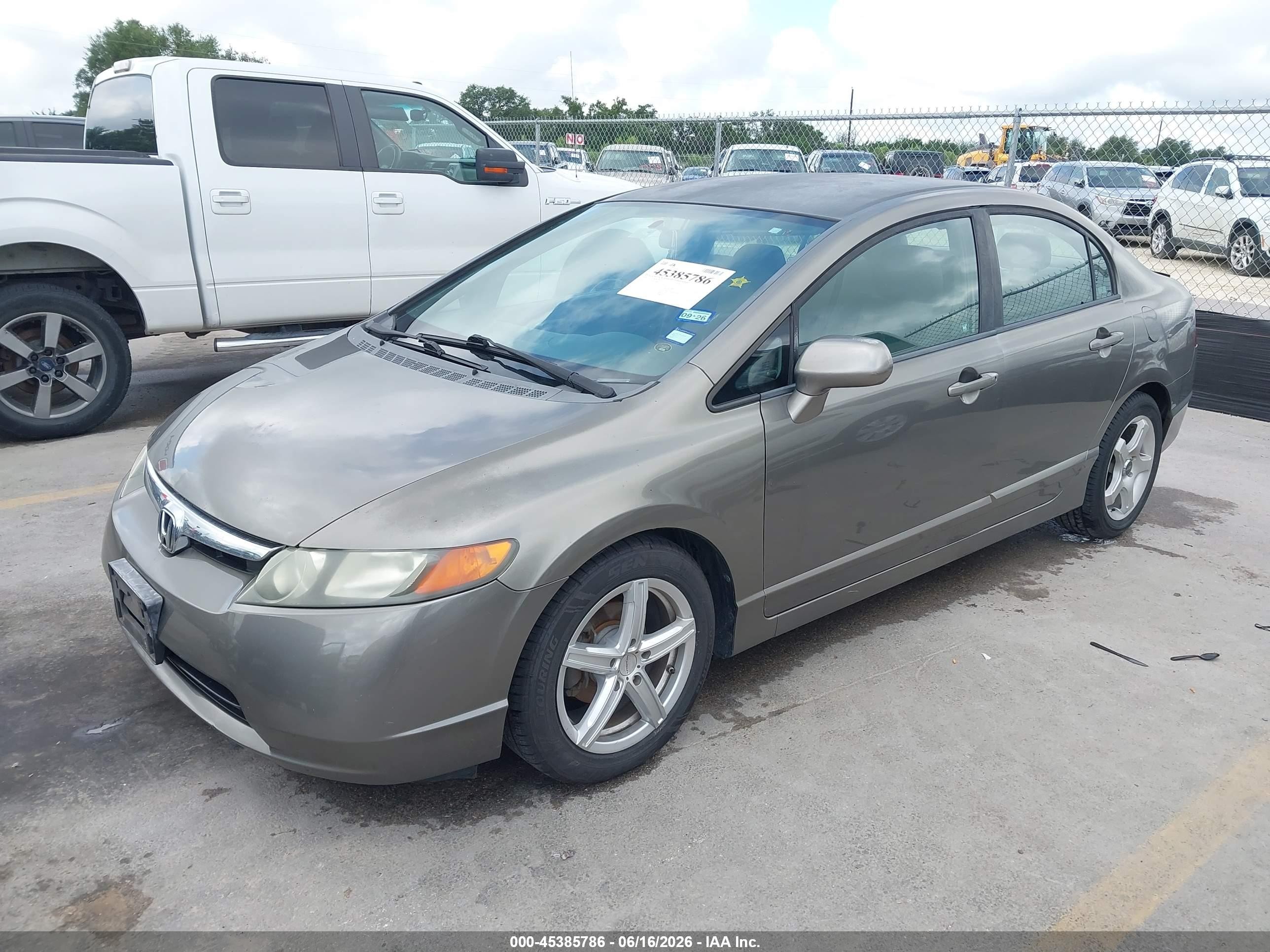 2008 Honda Civic Lx Gray vin: 2HGFA16518H302888