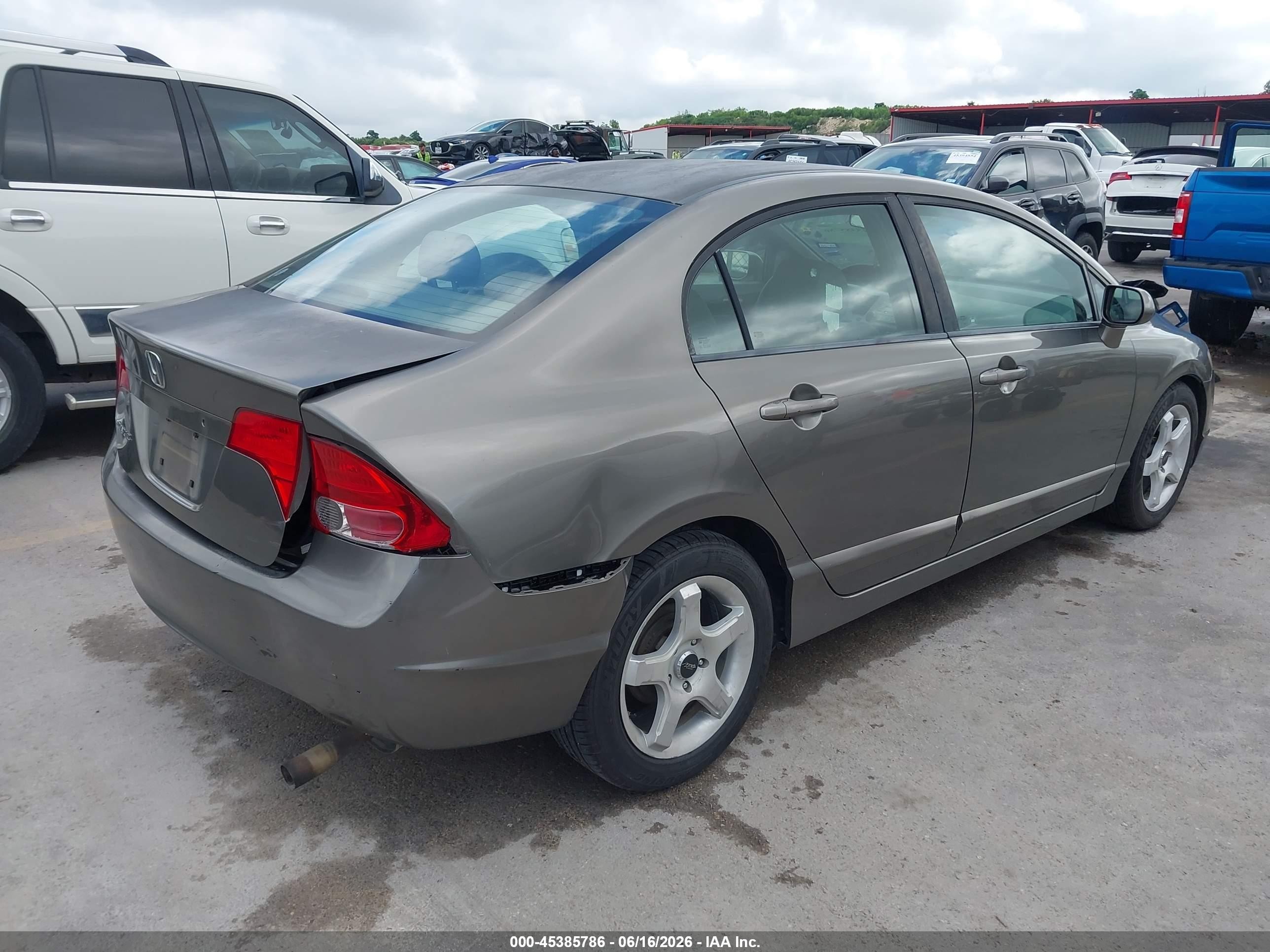2008 Honda Civic Lx Gray vin: 2HGFA16518H302888