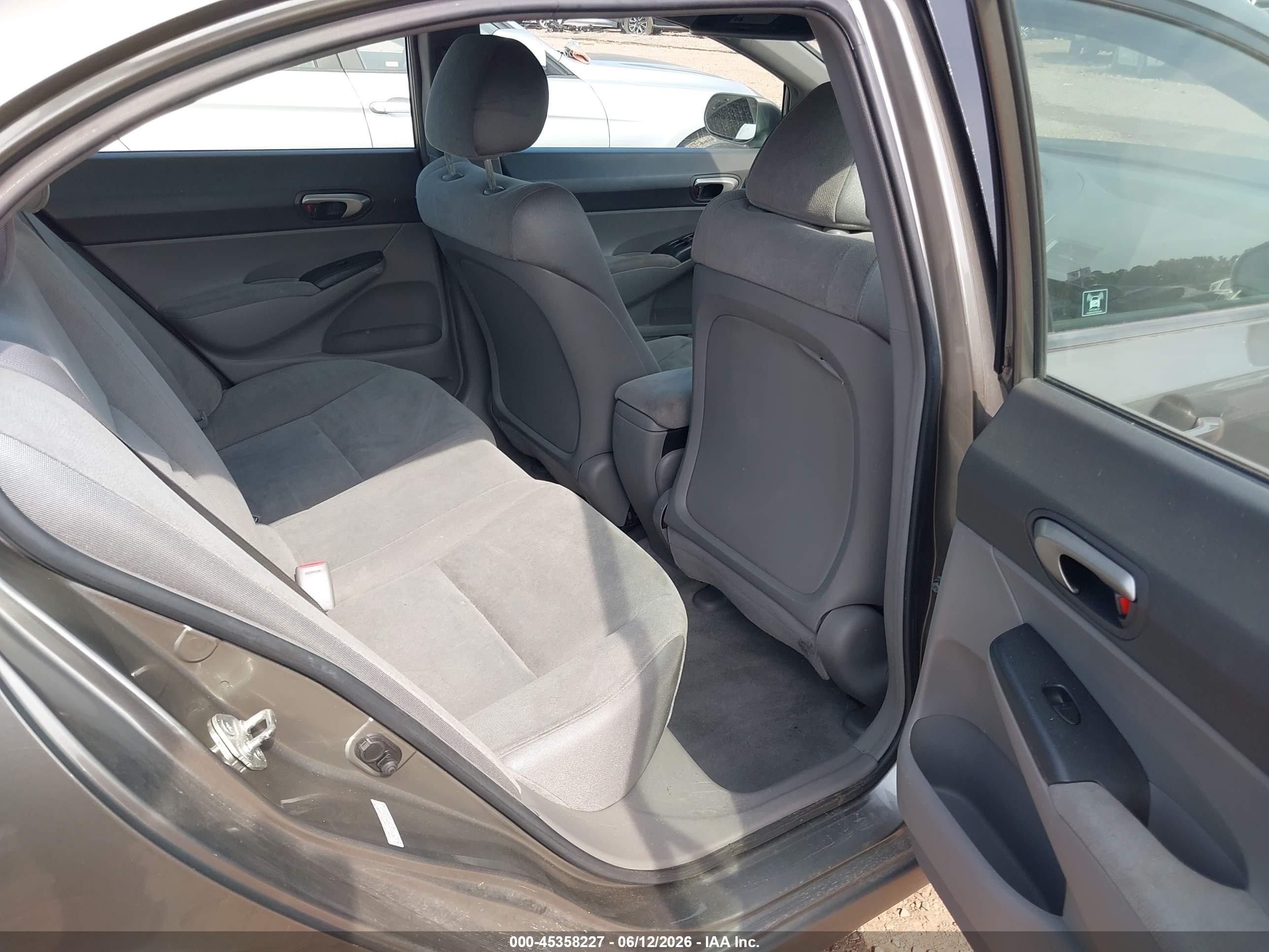 2008 Honda Civic Lx Gray vin: 2HGFA16518H306861