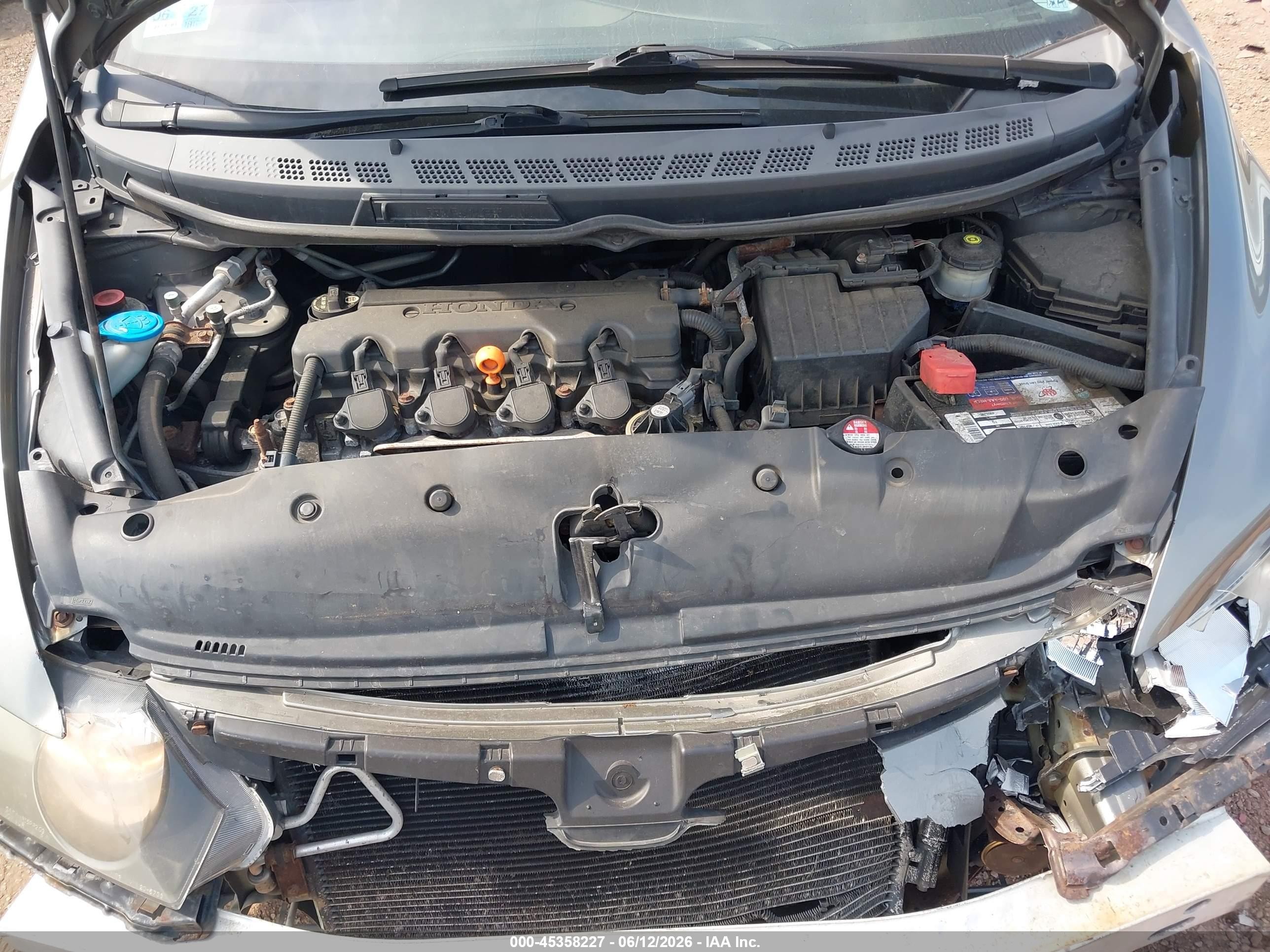 2008 Honda Civic Lx Gray vin: 2HGFA16518H306861