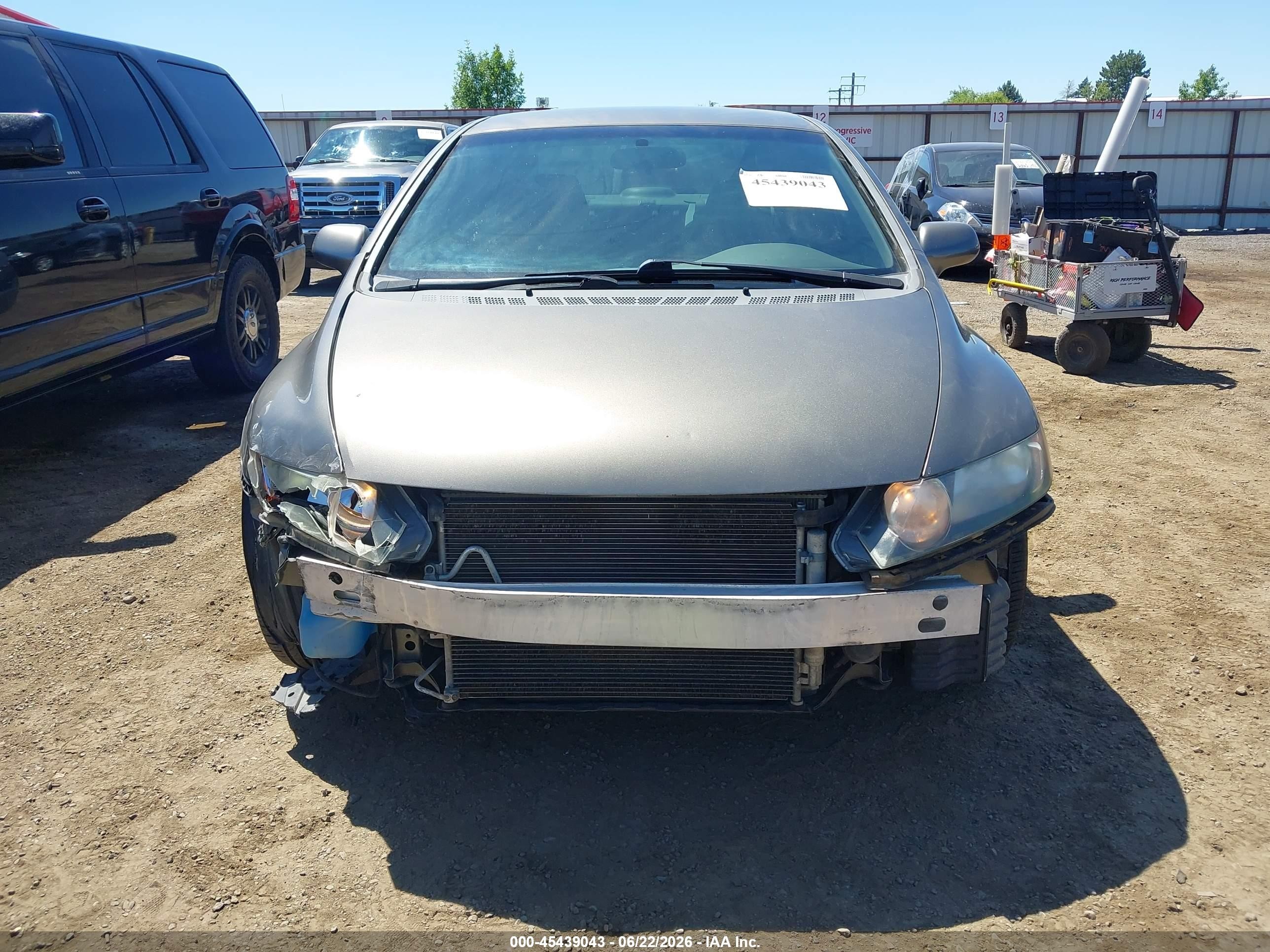 2008 Honda Civic Lx Gray vin: 2HGFA16518H317942