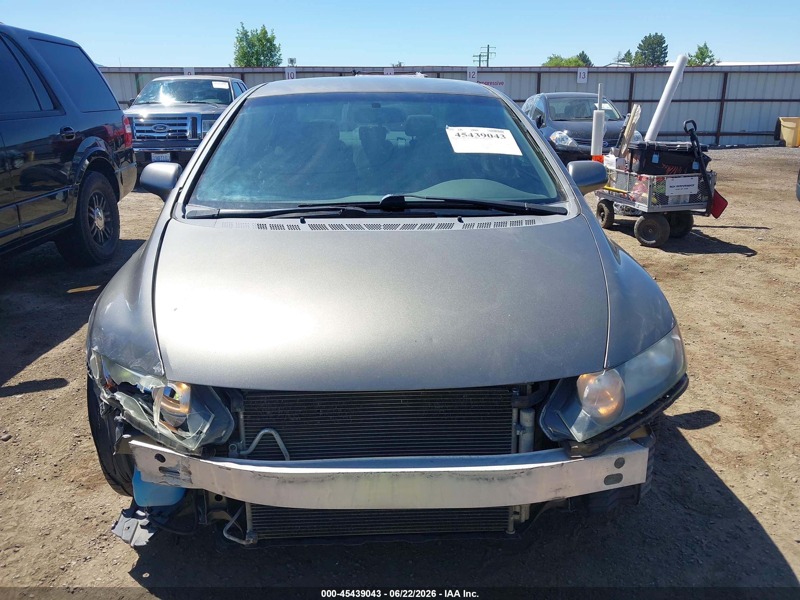 2008 Honda Civic Lx Gray vin: 2HGFA16518H317942