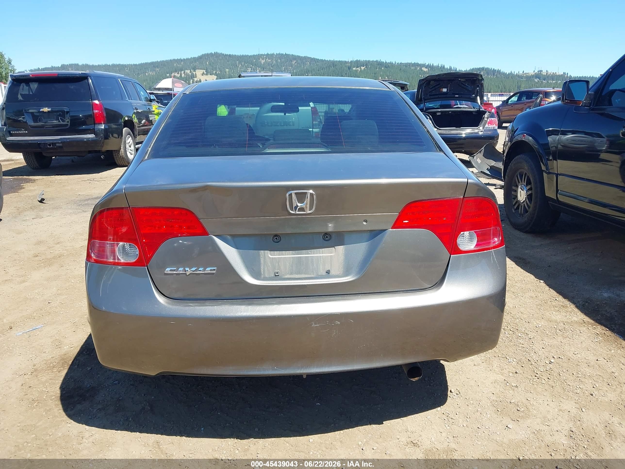 2008 Honda Civic Lx Gray vin: 2HGFA16518H317942