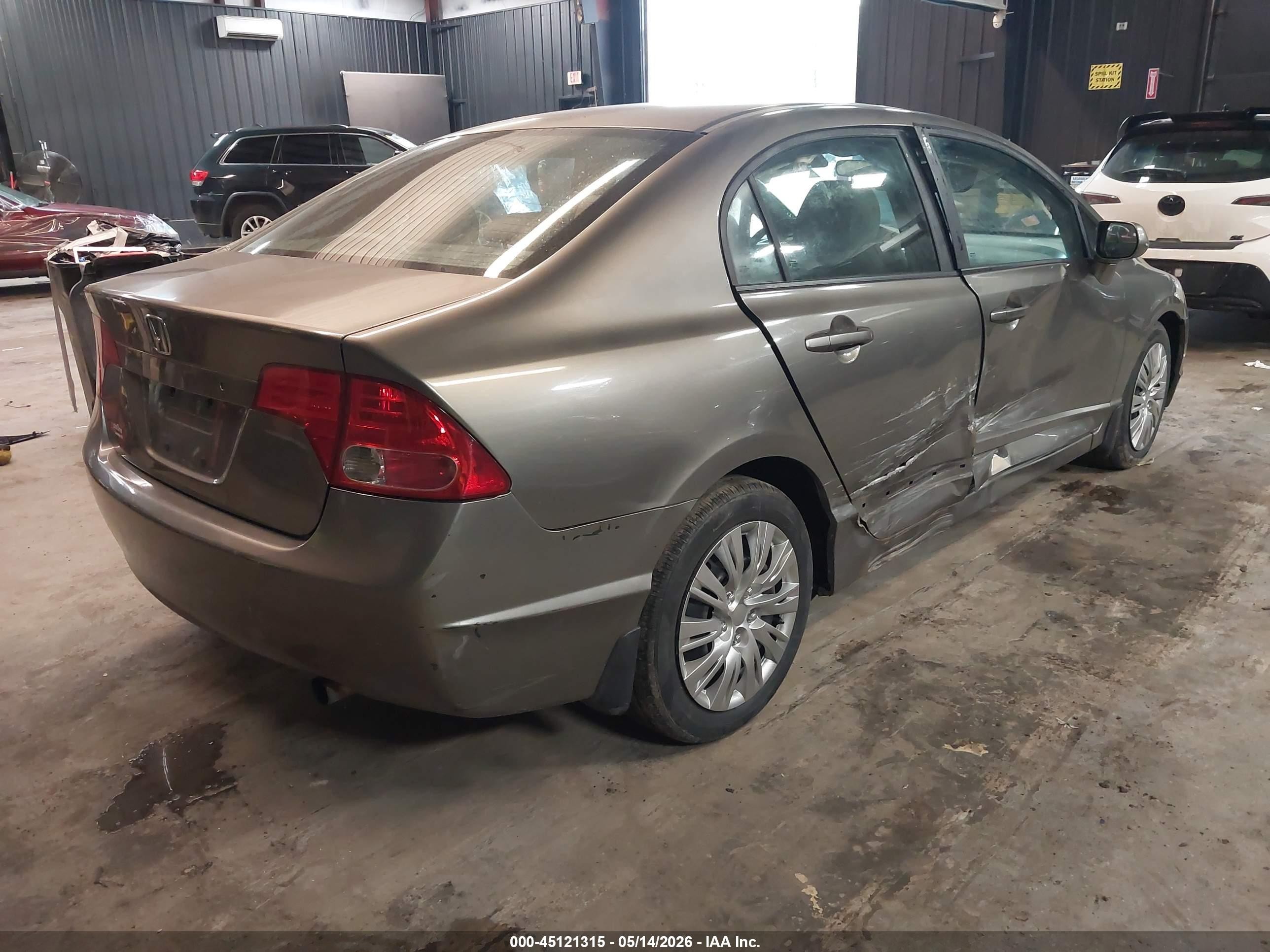 2008 Honda Civic Lx Серый vin: 2HGFA16518H325751