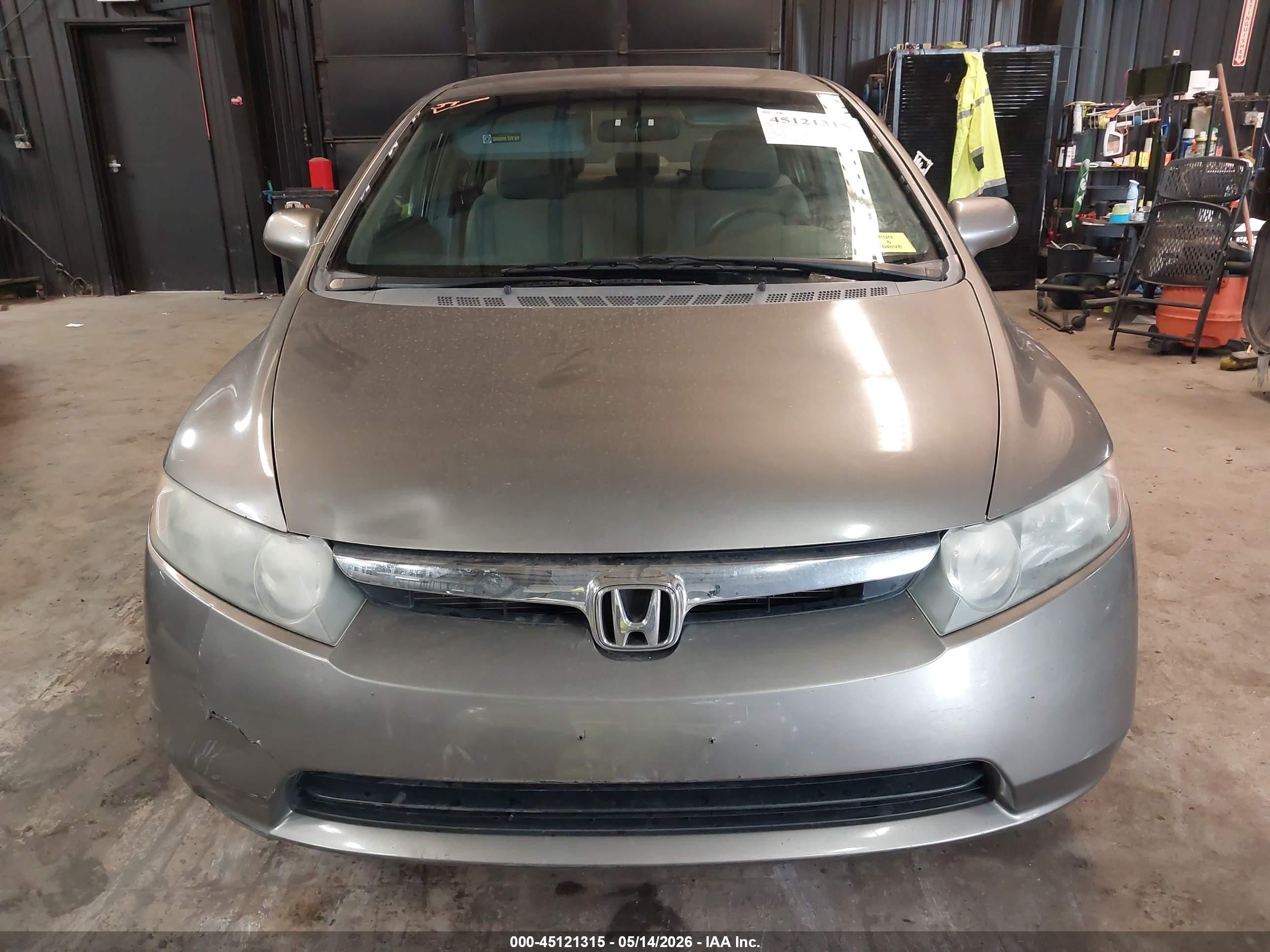 2008 Honda Civic Lx Серый vin: 2HGFA16518H325751