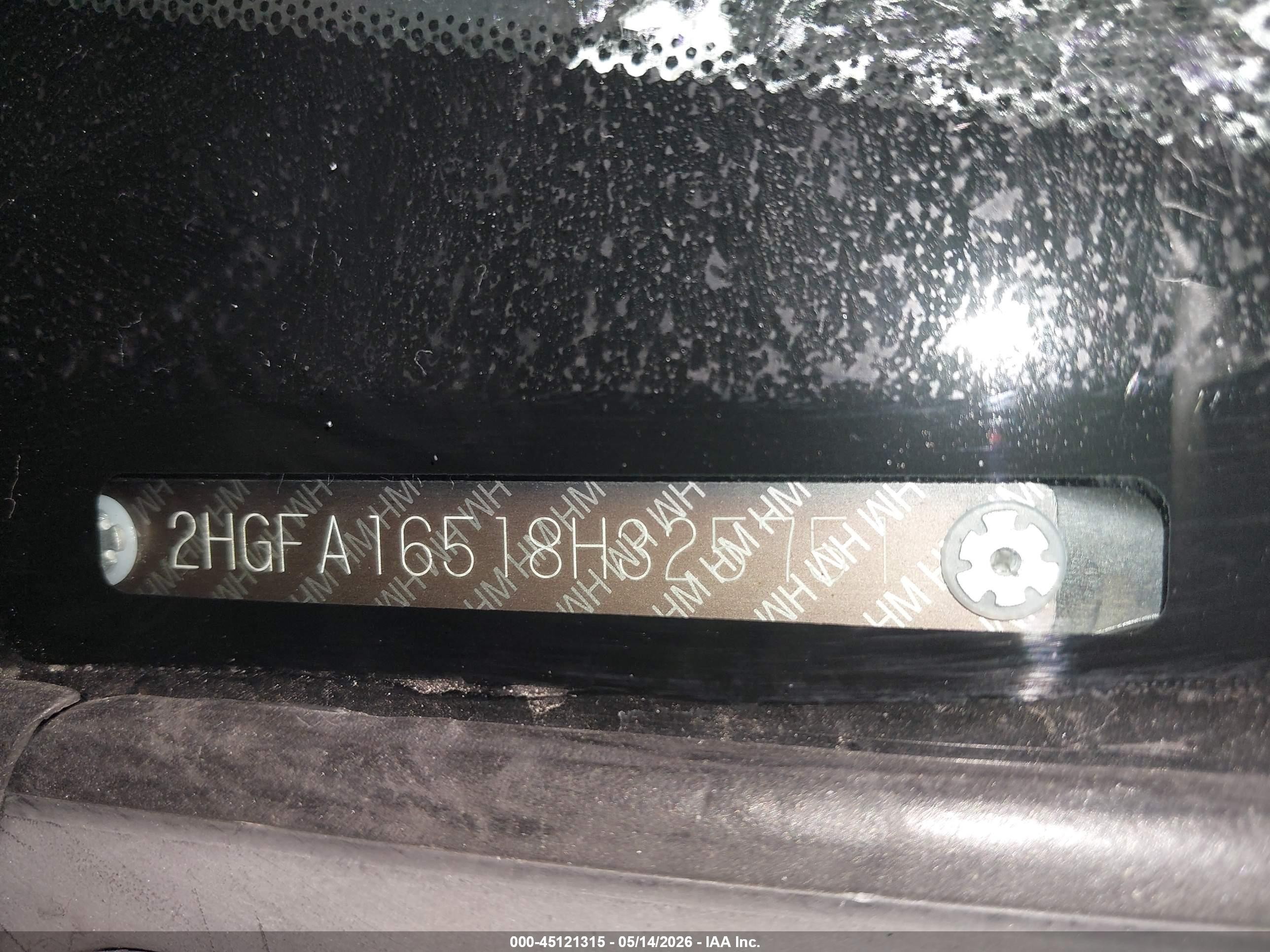 2008 Honda Civic Lx Серый vin: 2HGFA16518H325751