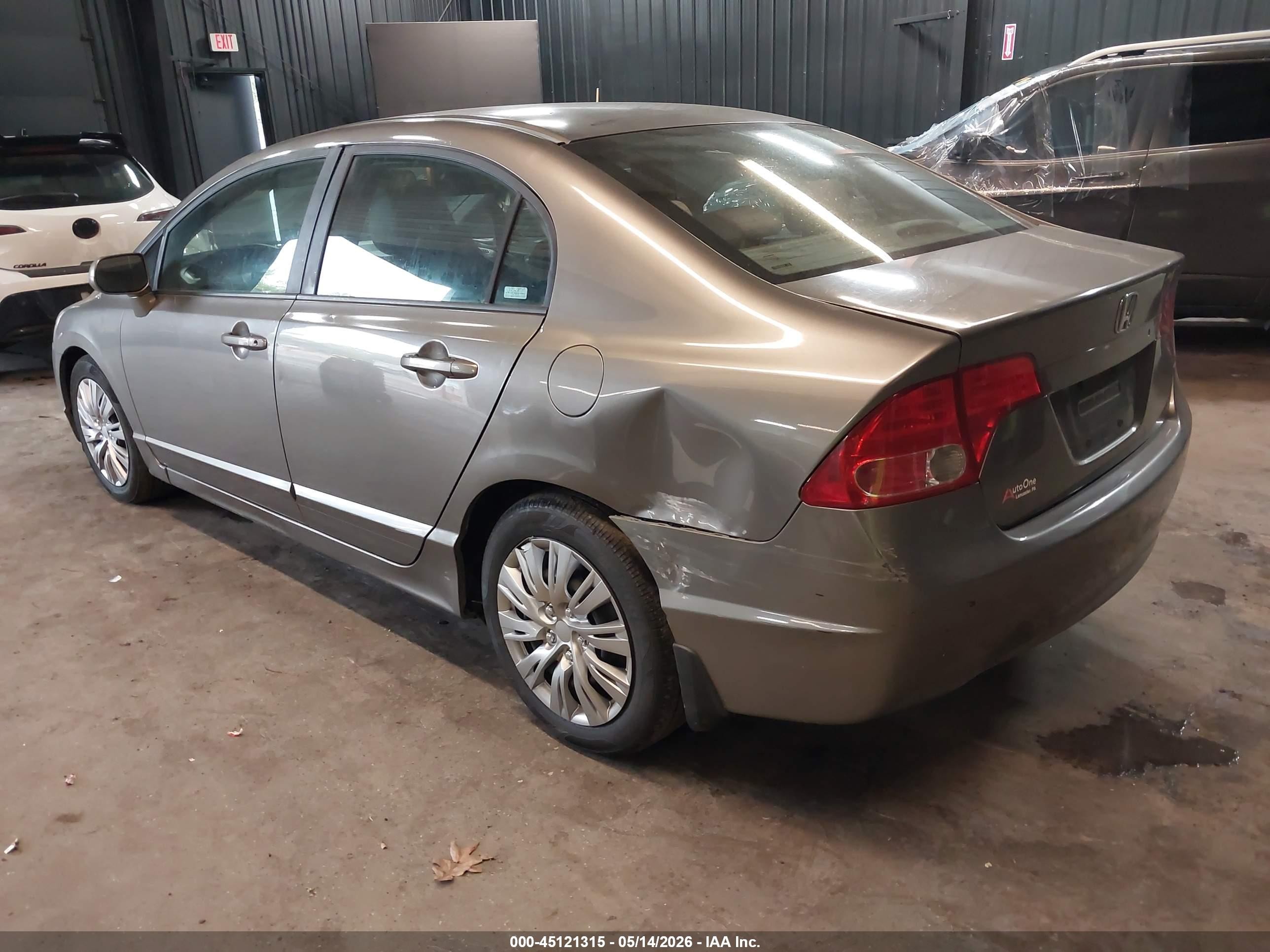 2008 Honda Civic Lx Серый vin: 2HGFA16518H325751