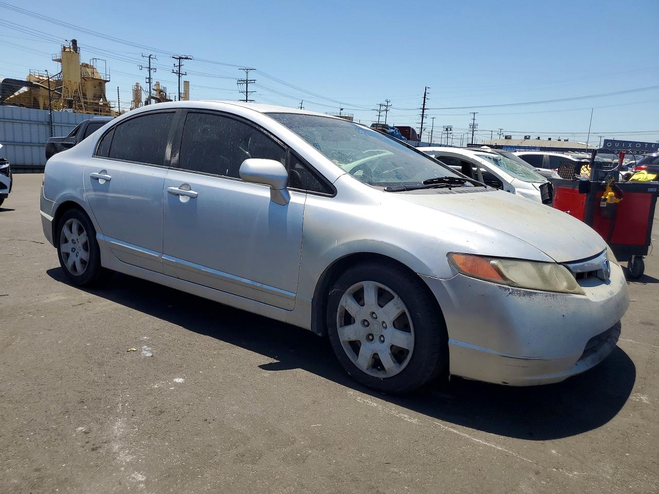 2008 Honda Civic Lx Silver vin: 2HGFA16518H337544