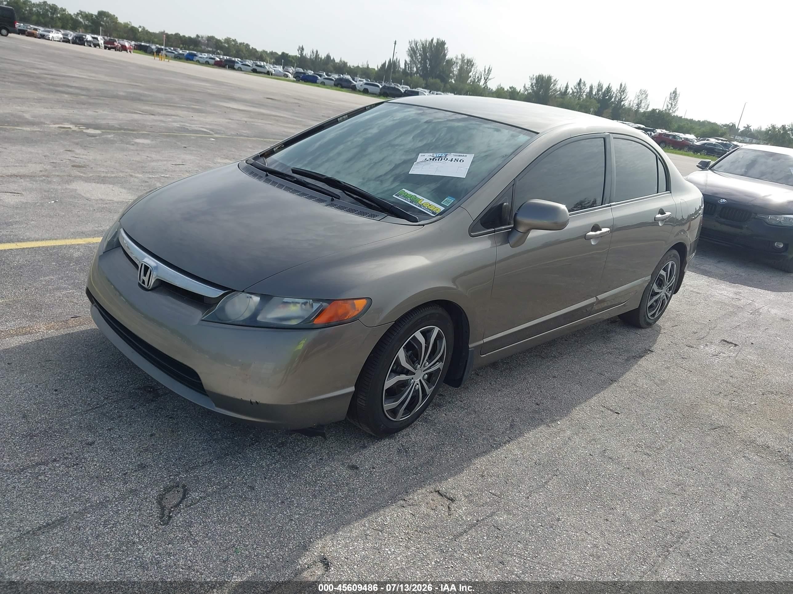 2008 Honda Civic Lx Серый vin: 2HGFA16518H340525