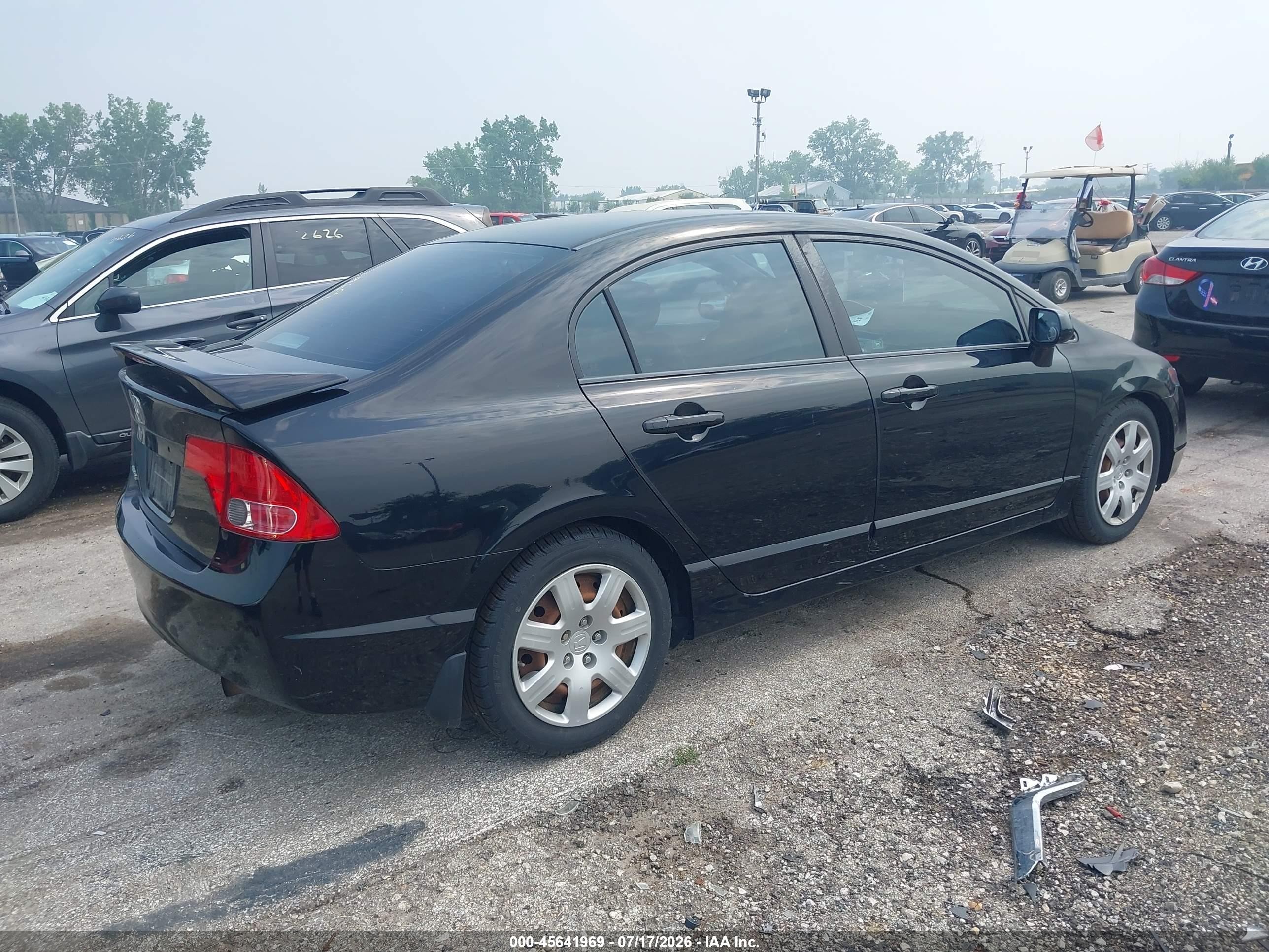 2008 Honda Civic Lx Черный vin: 2HGFA16518H348446
