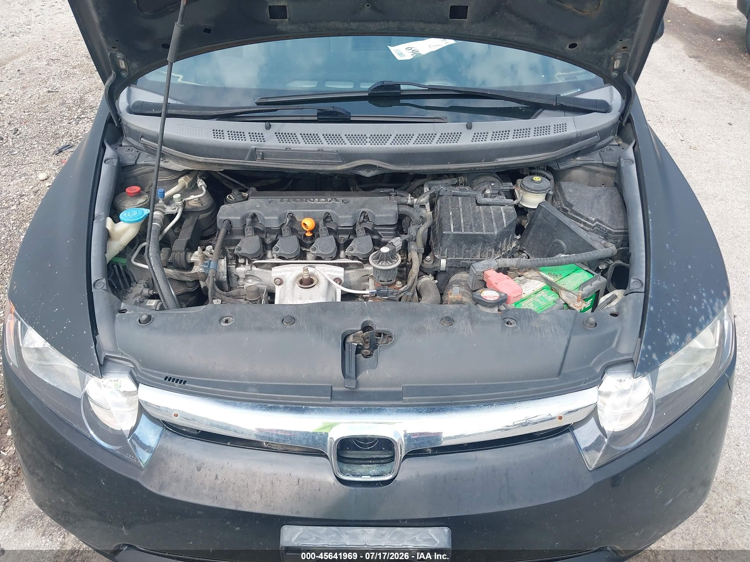 2008 Honda Civic Lx Черный vin: 2HGFA16518H348446