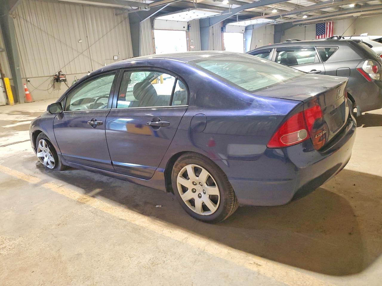 2008 Honda Civic Lx Blue vin: 2HGFA16518H511466