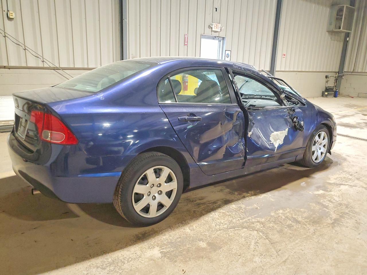 2008 Honda Civic Lx Blue vin: 2HGFA16518H511466