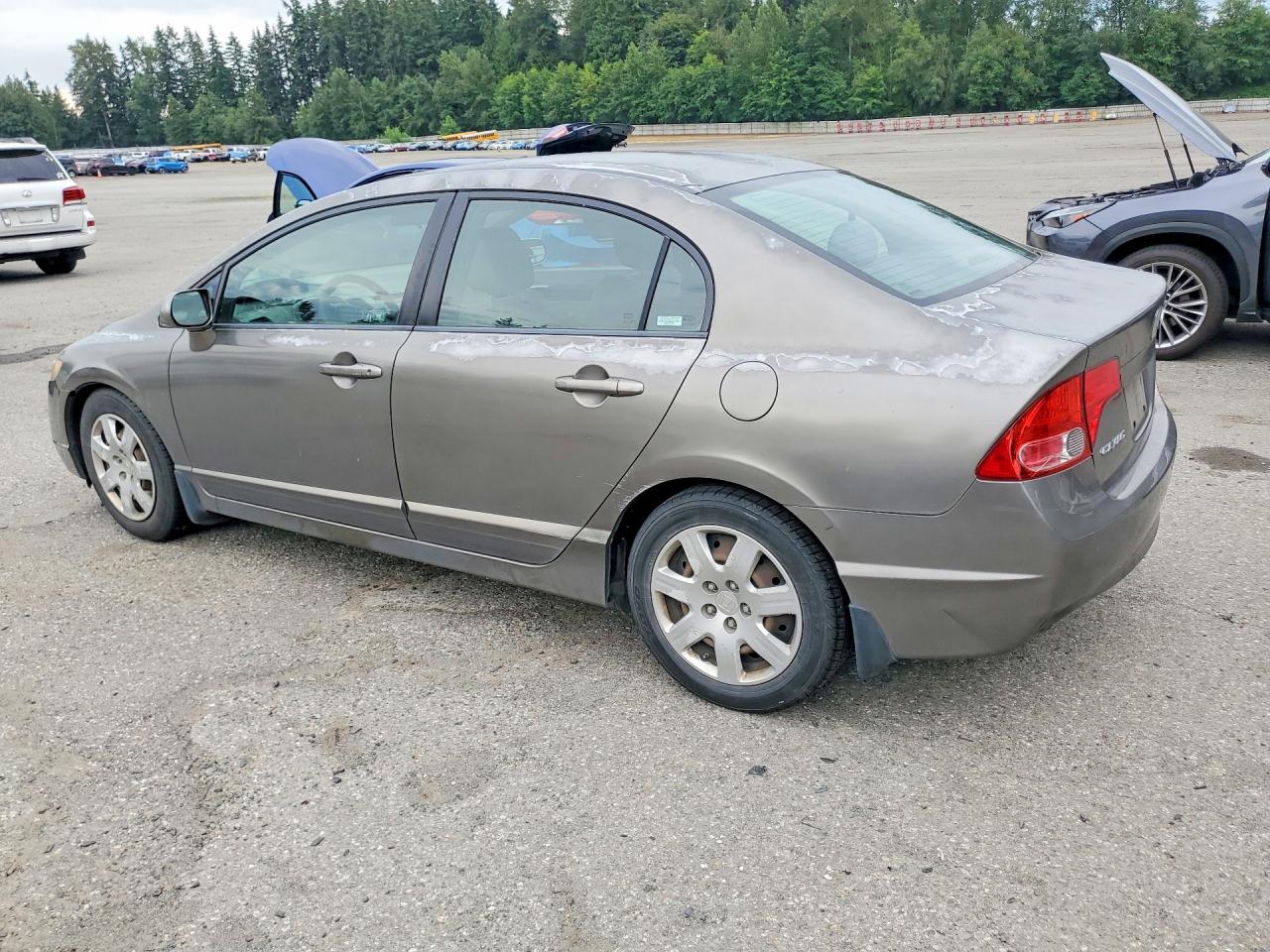 2008 Honda Civic Lx Gray vin: 2HGFA16518H516358