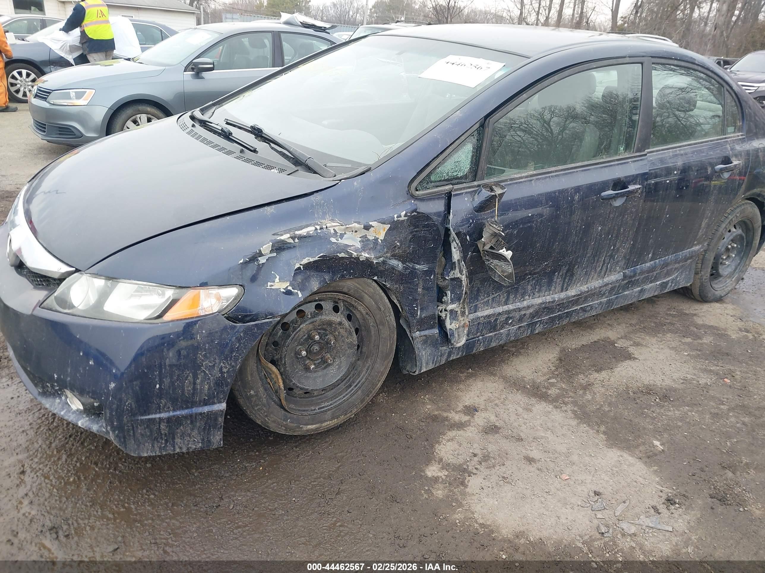 2008 Honda Civic Sdn Lx Blue vin: 2HGFA16518H523598