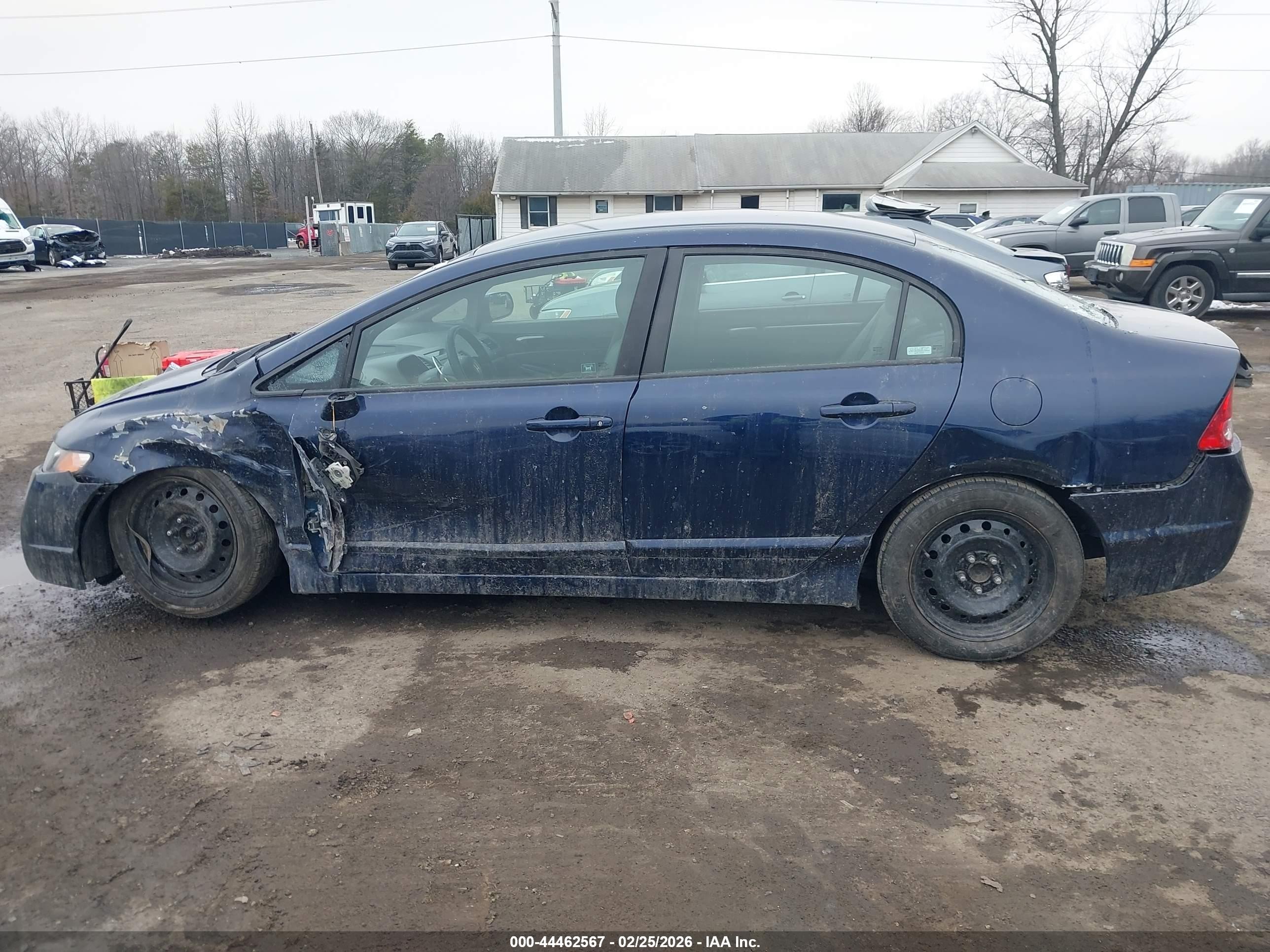 2008 Honda Civic Sdn Lx Blue vin: 2HGFA16518H523598