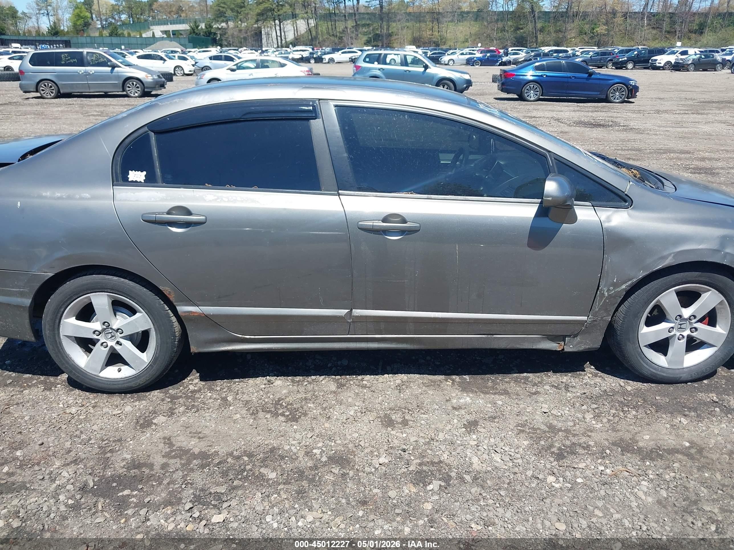 2008 Honda Civic Lx Gray vin: 2HGFA16518H525805