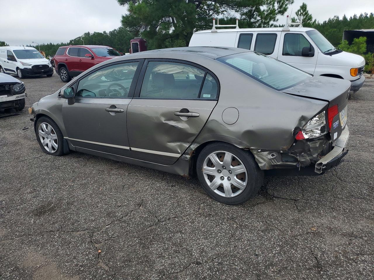 2008 Honda Civic Lx Gray vin: 2HGFA16518H526159