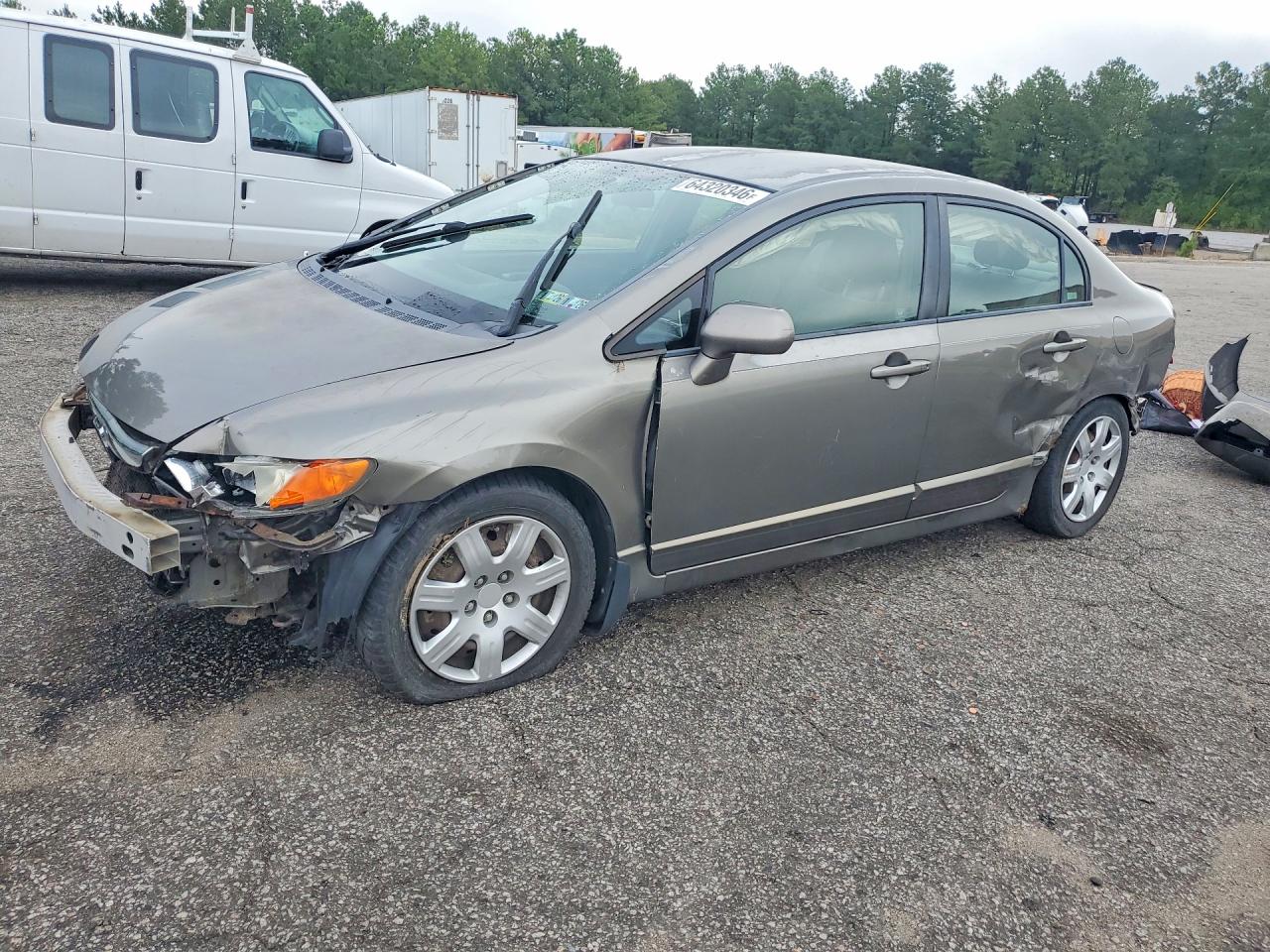 2008 Honda Civic Lx Gray vin: 2HGFA16518H526159