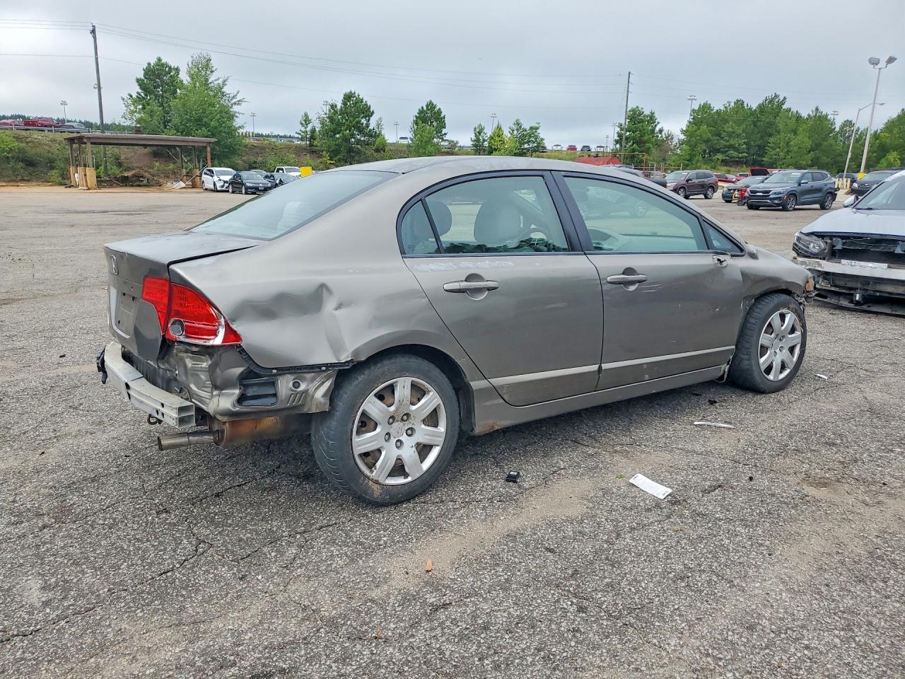 2008 Honda Civic Lx Gray vin: 2HGFA16518H526159