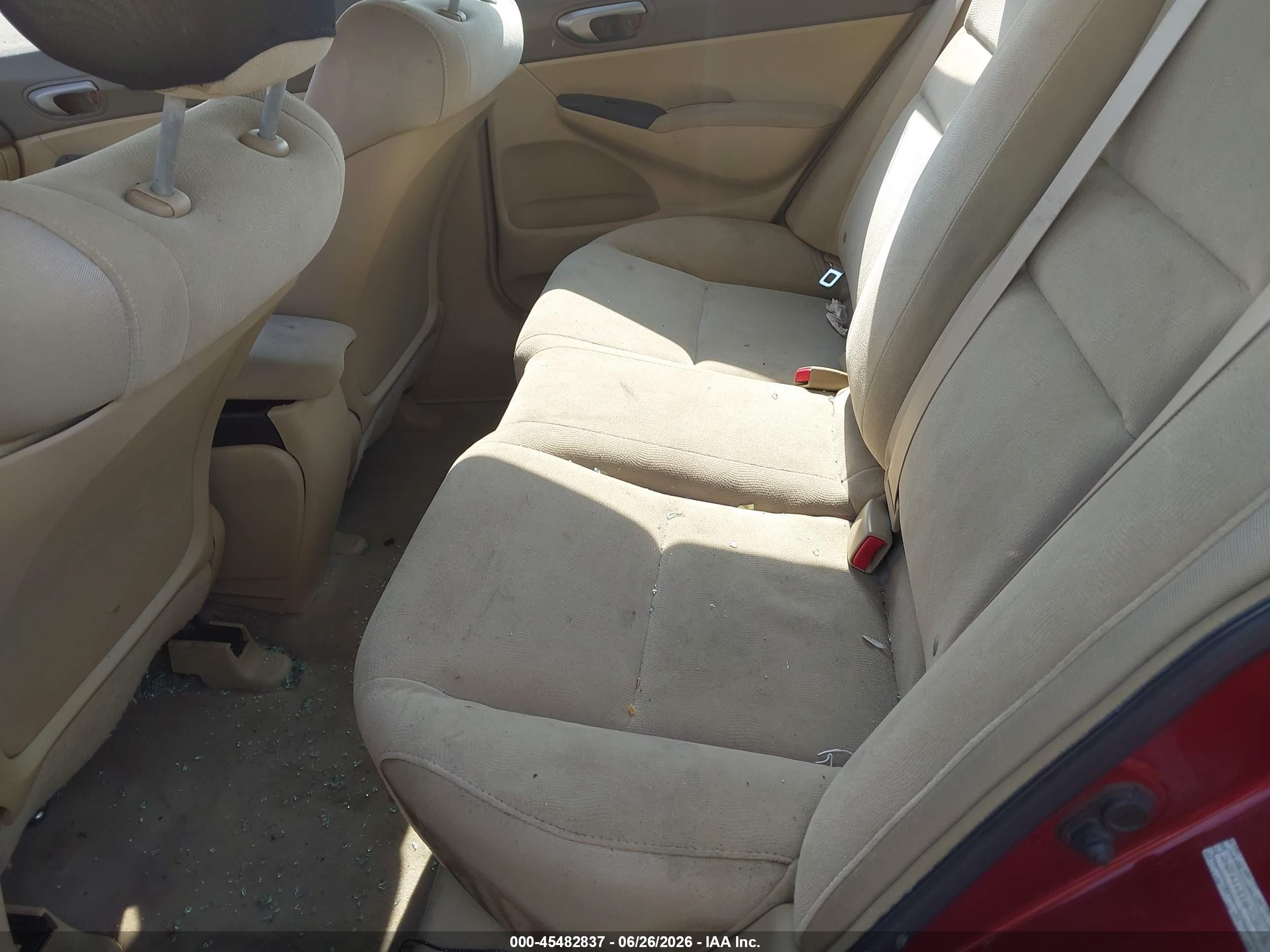 2008 Honda Civic Lx Maroon vin: 2HGFA16518H528896