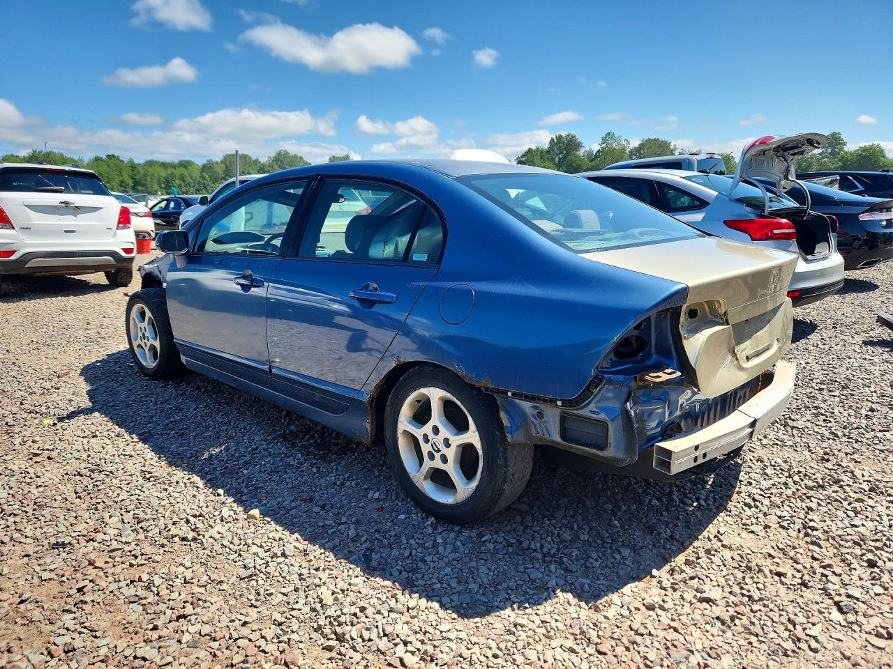 2008 Honda Civic Lx Blue vin: 2HGFA16518H533757