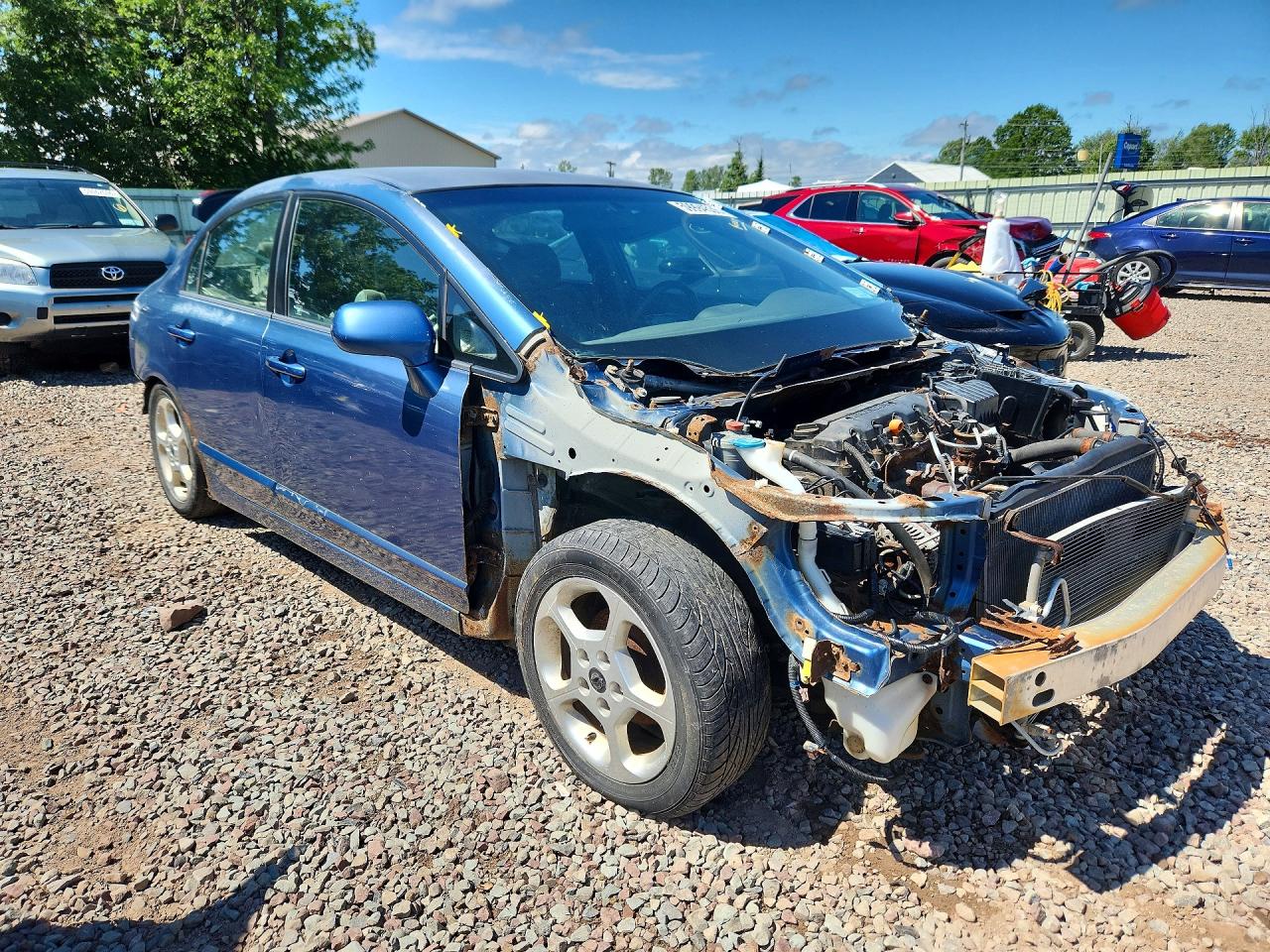 2008 Honda Civic Lx Blue vin: 2HGFA16518H533757