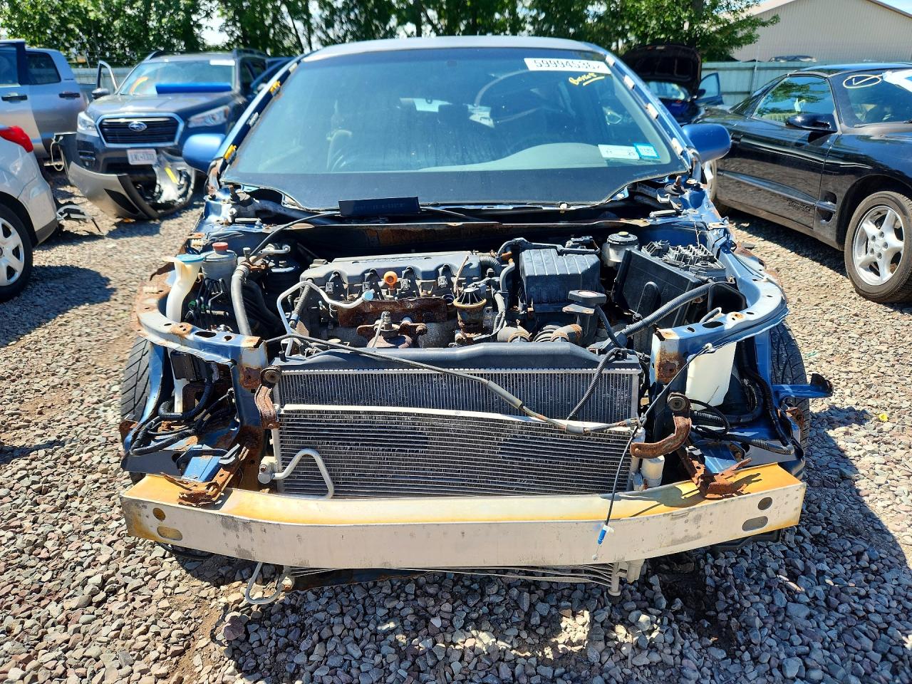 2008 Honda Civic Lx Blue vin: 2HGFA16518H533757