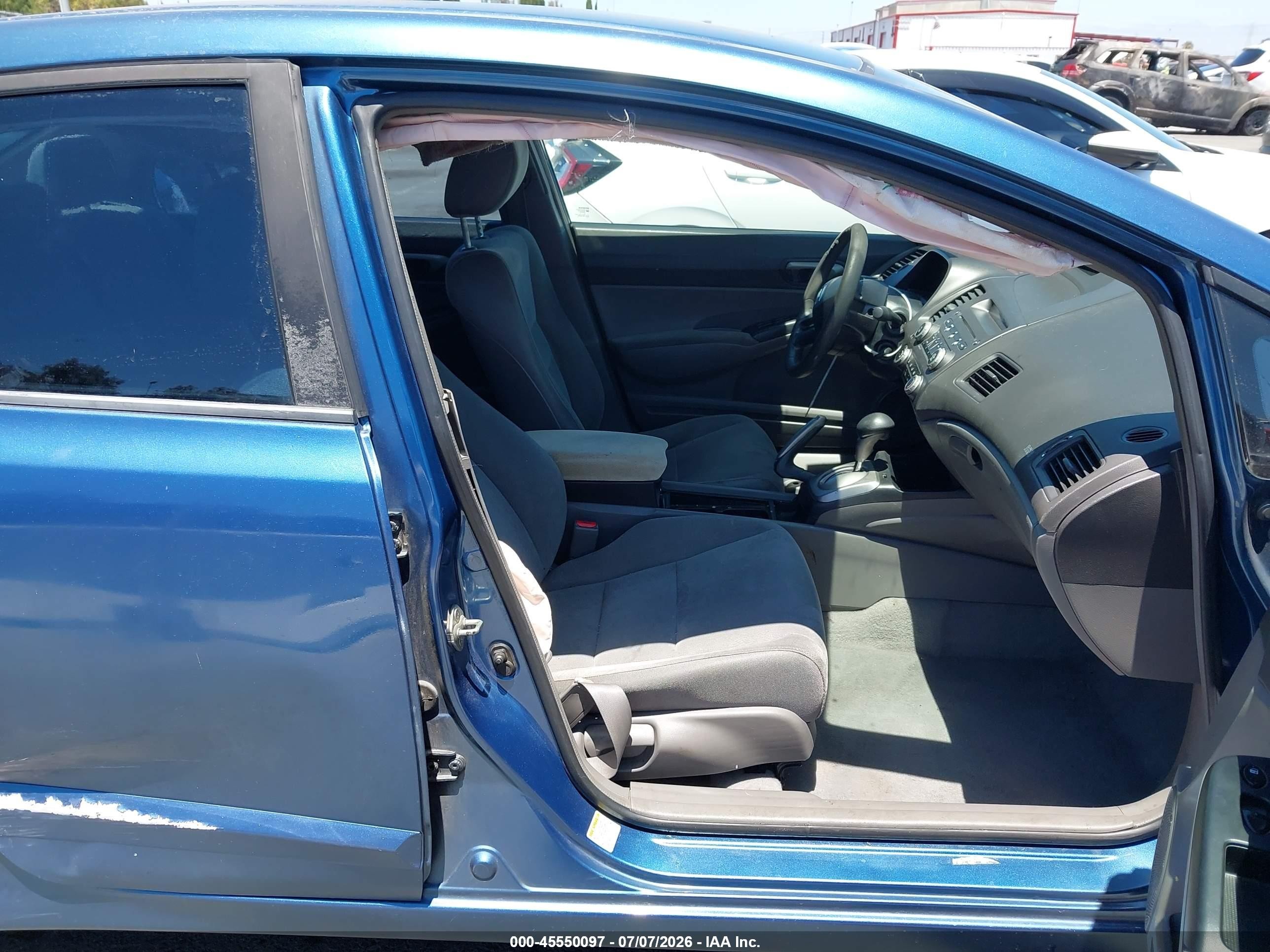 2008 Honda Civic Lx Blue vin: 2HGFA16518H537047