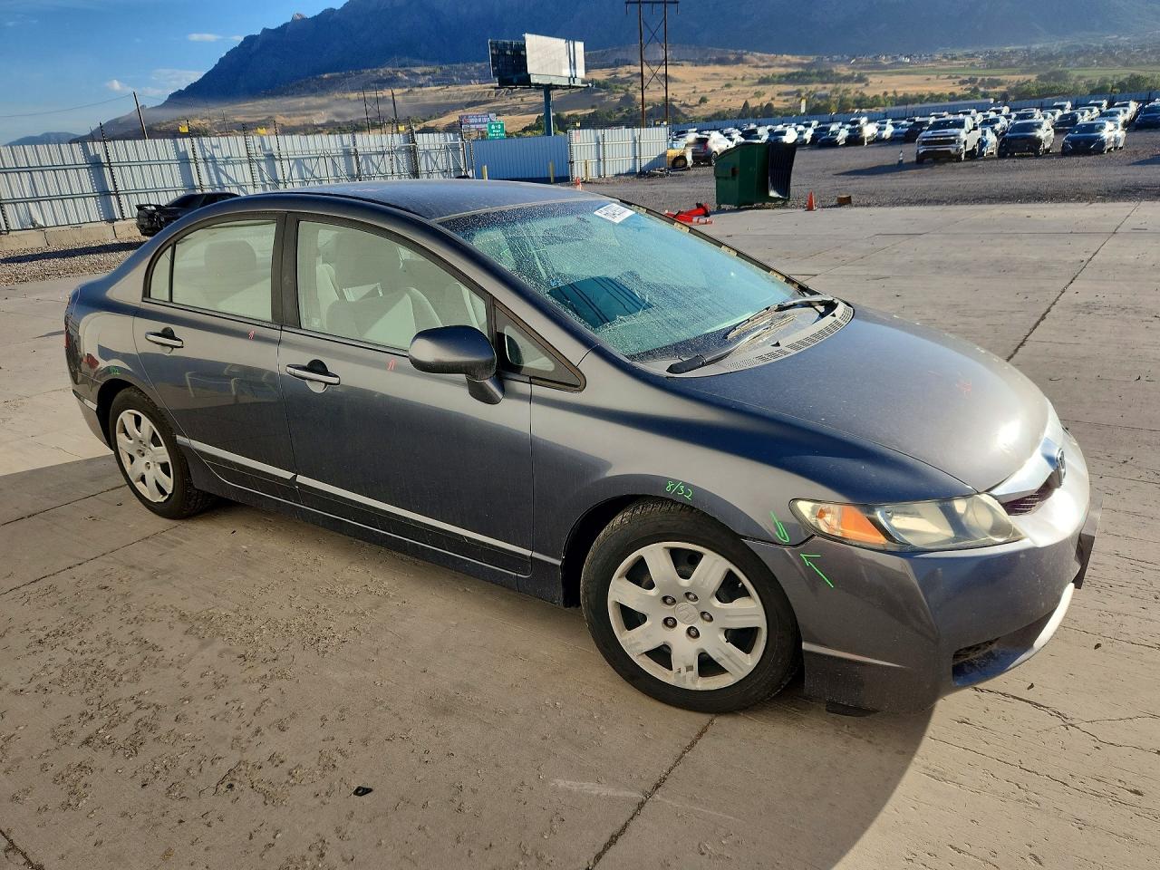 2009 Honda Civic Lx Gray vin: 2HGFA16519H301273