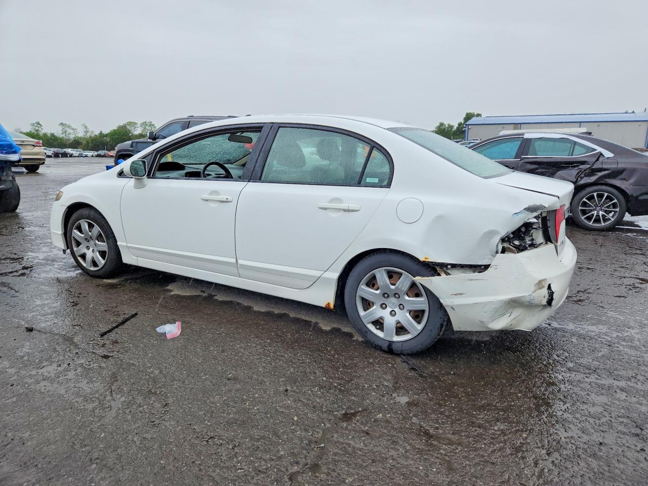 2009 Honda Civic Lx White vin: 2HGFA16519H339523