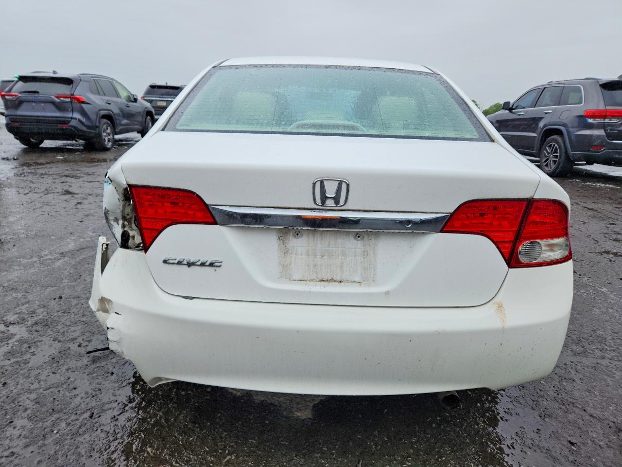 2009 Honda Civic Lx White vin: 2HGFA16519H339523
