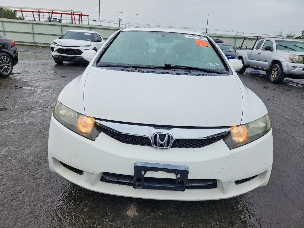 2009 Honda Civic Lx White vin: 2HGFA16519H339523