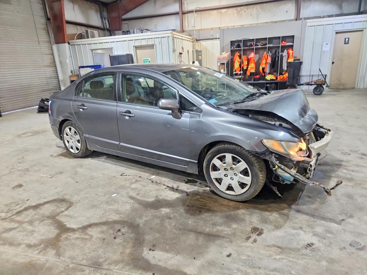 2009 Honda Civic Lx Gray vin: 2HGFA16519H343653