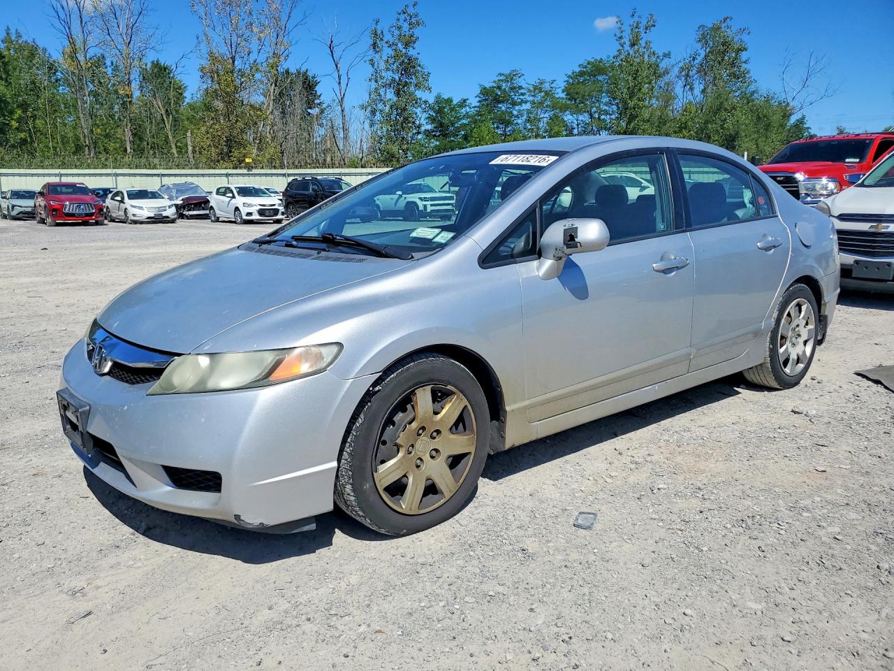 2009 Honda Civic Lx Silver vin: 2HGFA16519H356967