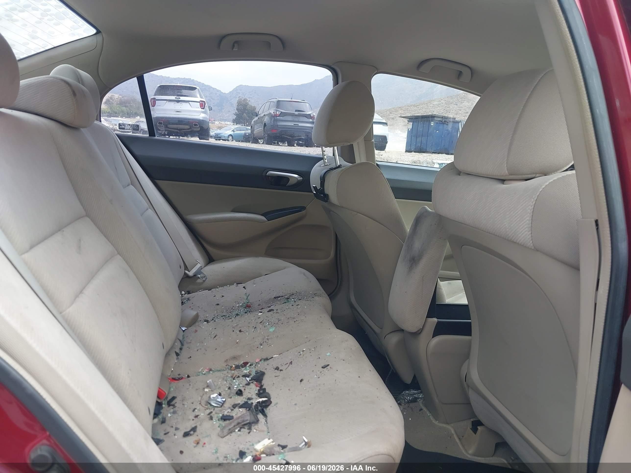 2009 Honda Civic Lx Красный vin: 2HGFA16519H364843