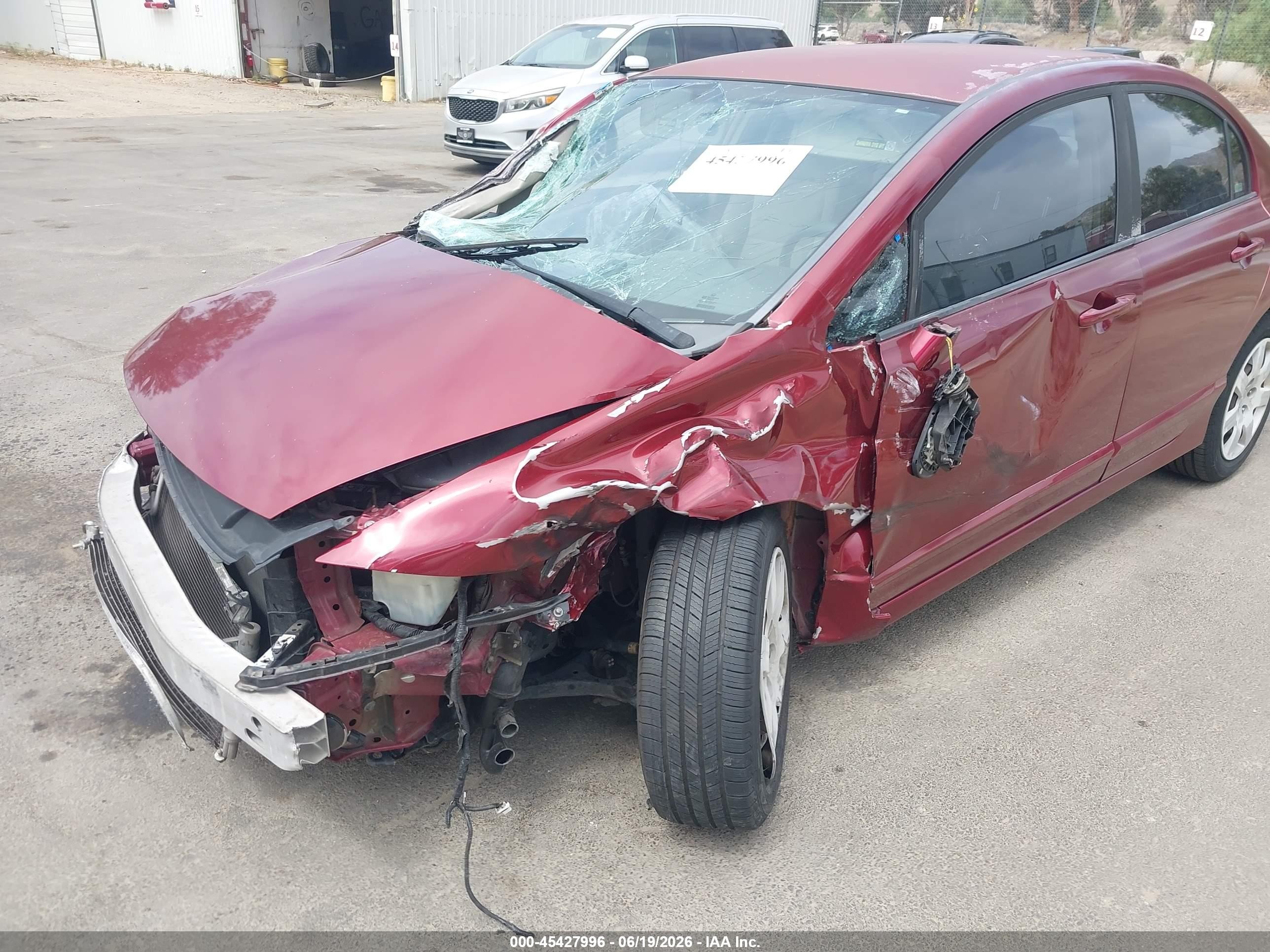 2009 Honda Civic Lx Красный vin: 2HGFA16519H364843