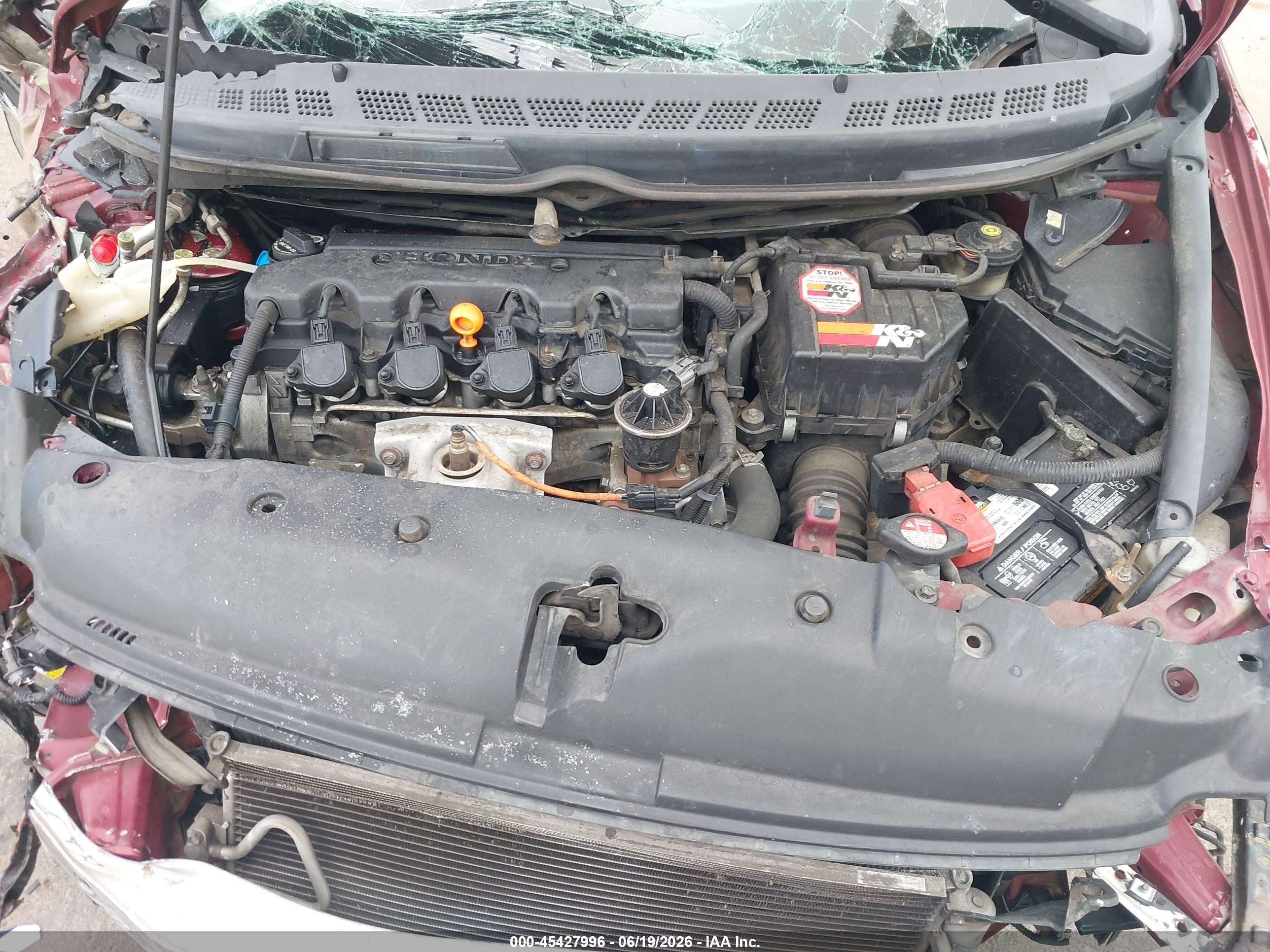 2009 Honda Civic Lx Красный vin: 2HGFA16519H364843
