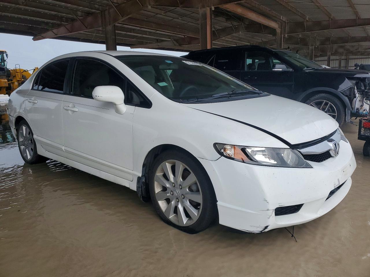 2009 Honda Civic Lx White vin: 2HGFA16519H365071