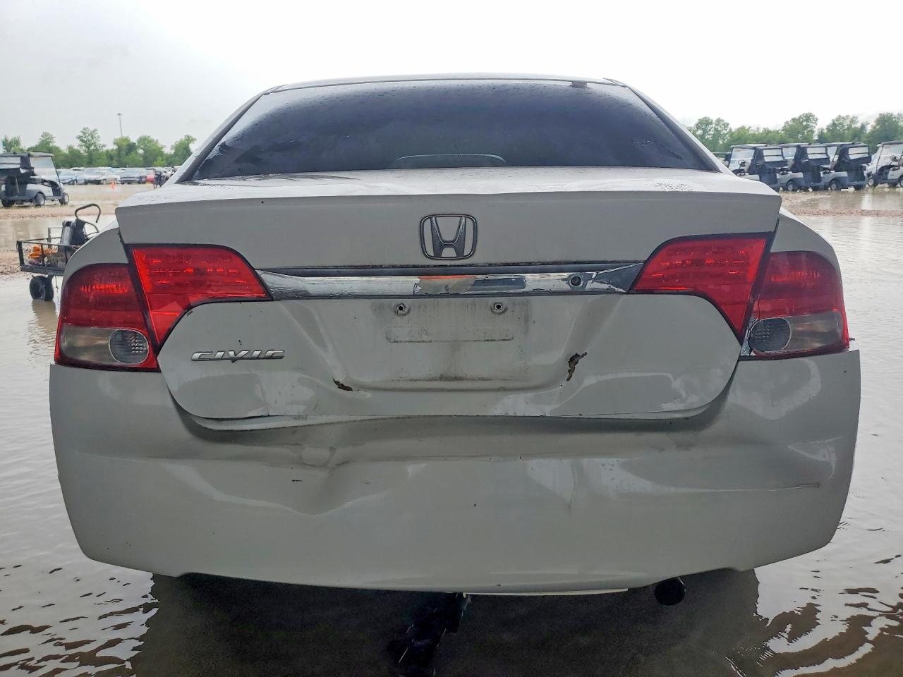2009 Honda Civic Lx White vin: 2HGFA16519H365071