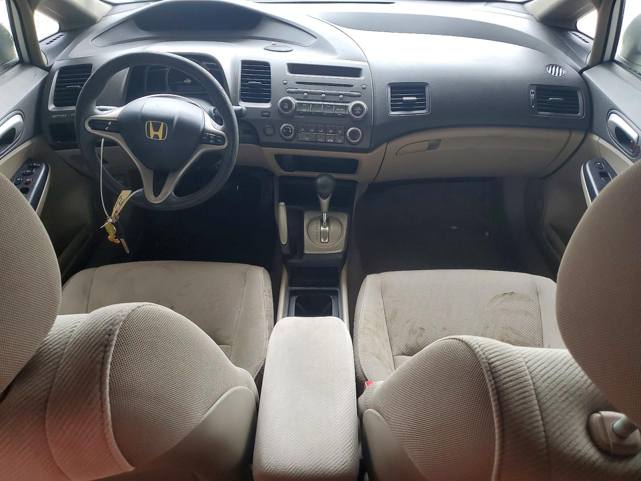 2009 Honda Civic Lx White vin: 2HGFA16519H365071