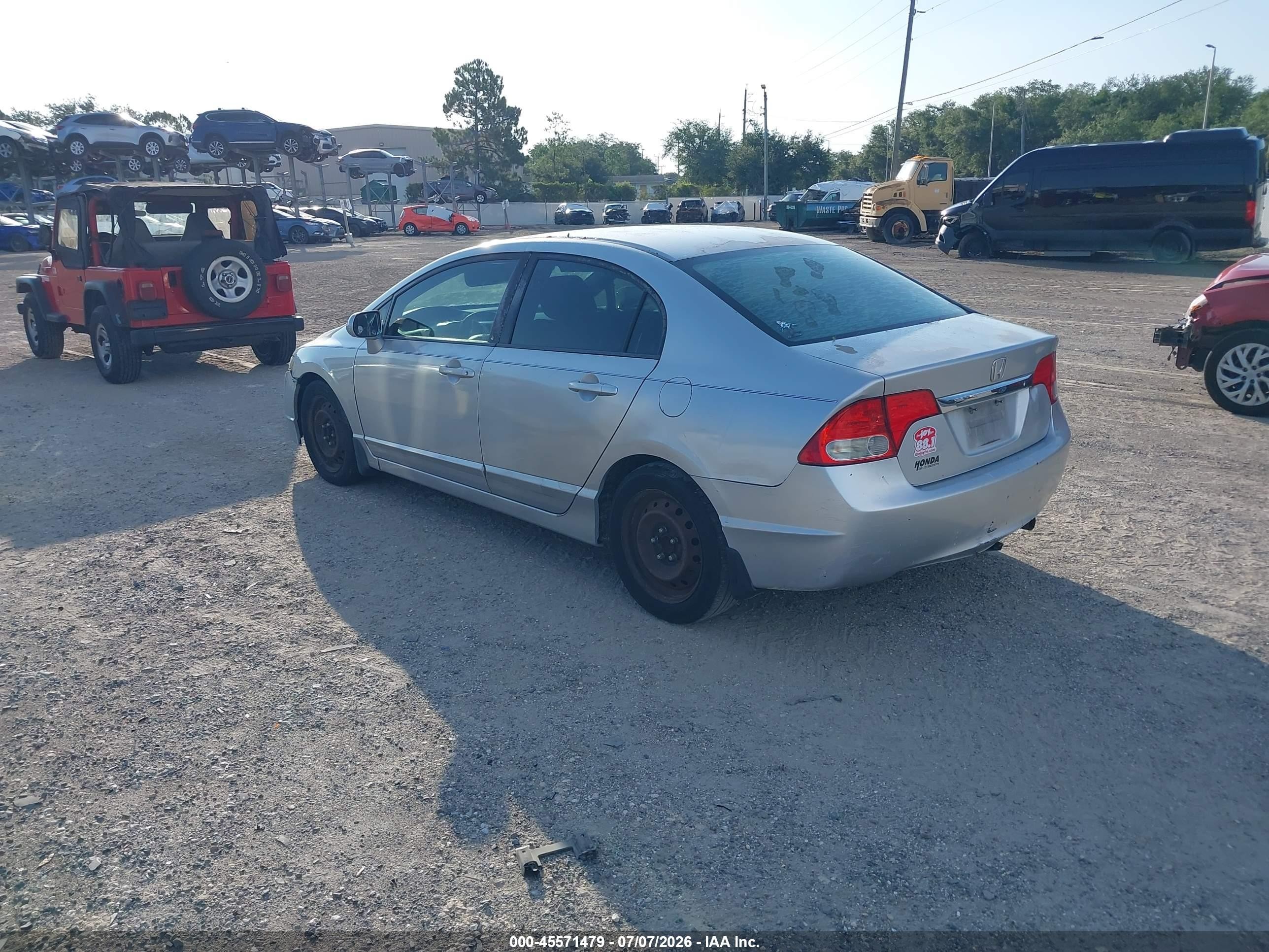 2009 Honda Civic Lx Silver vin: 2HGFA16519H518094