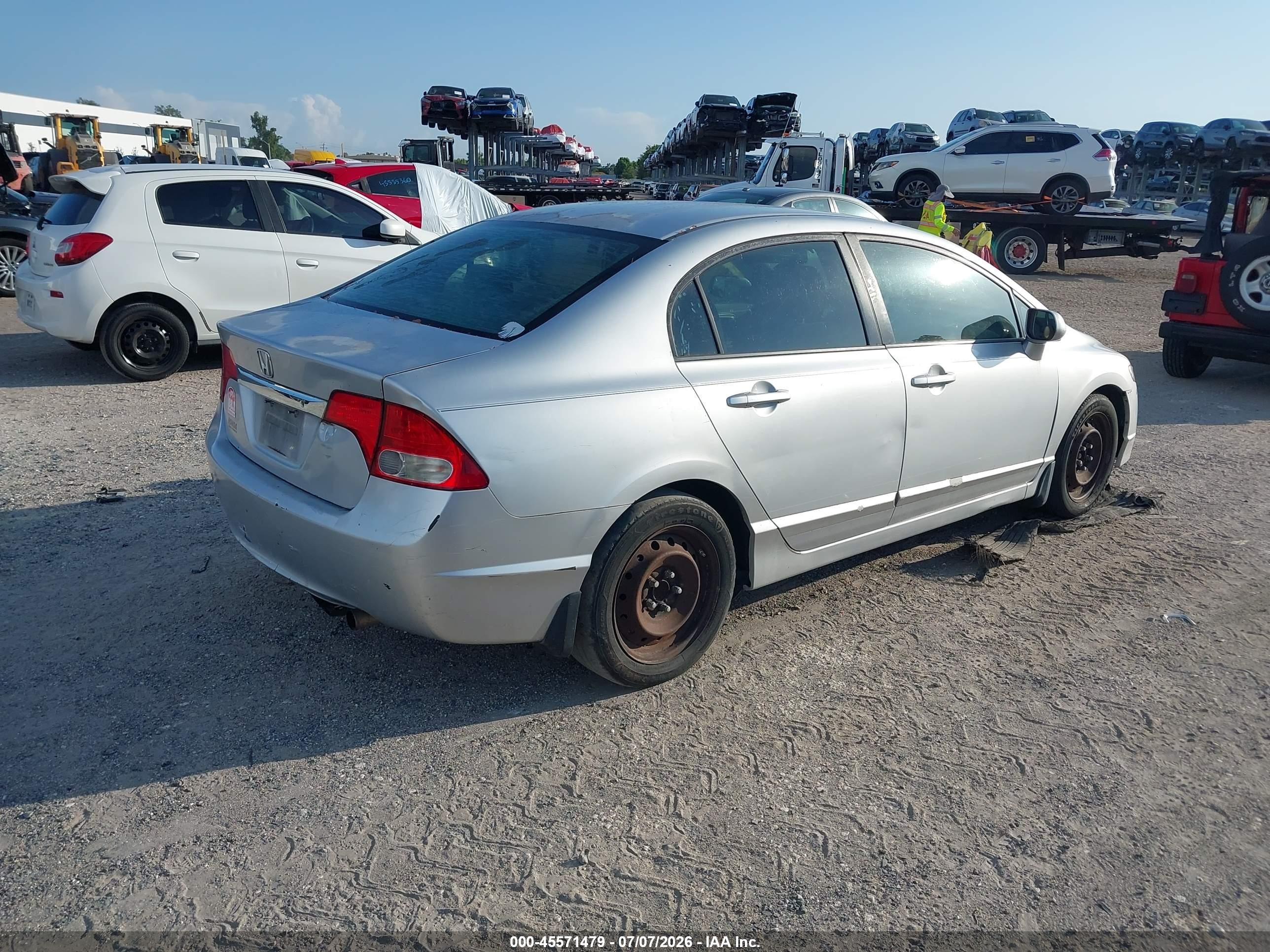 2009 Honda Civic Lx Silver vin: 2HGFA16519H518094