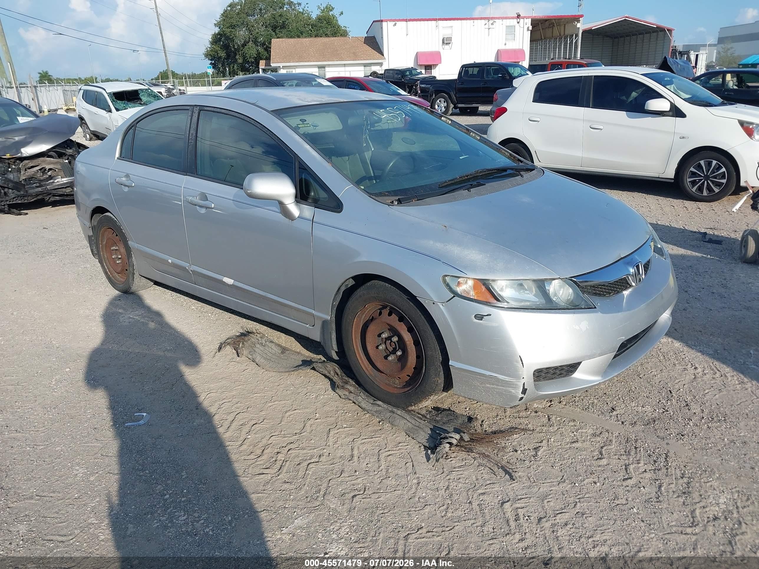 2009 Honda Civic Lx Silver vin: 2HGFA16519H518094