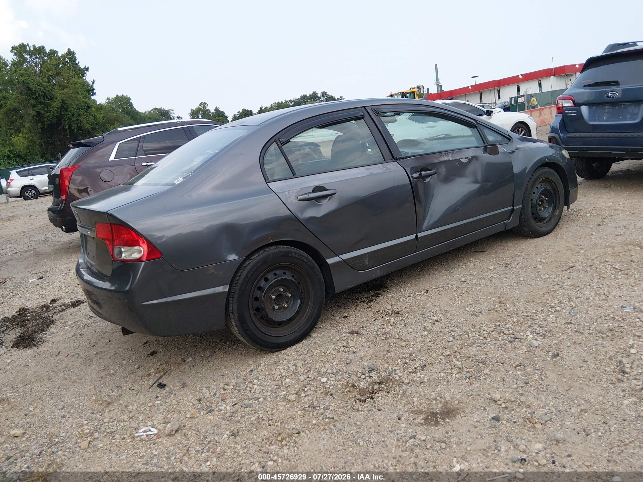 2009 Honda Civic Lx Серый vin: 2HGFA16519H526082