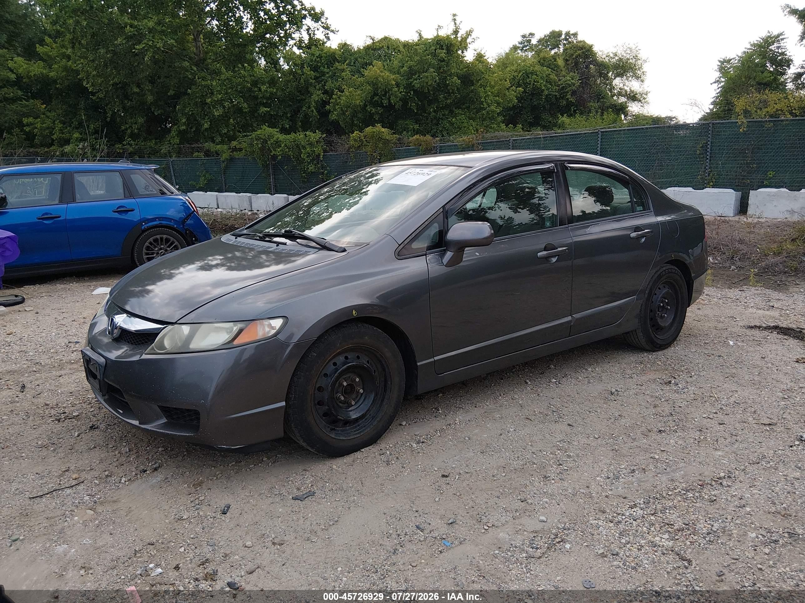 2009 Honda Civic Lx Серый vin: 2HGFA16519H526082