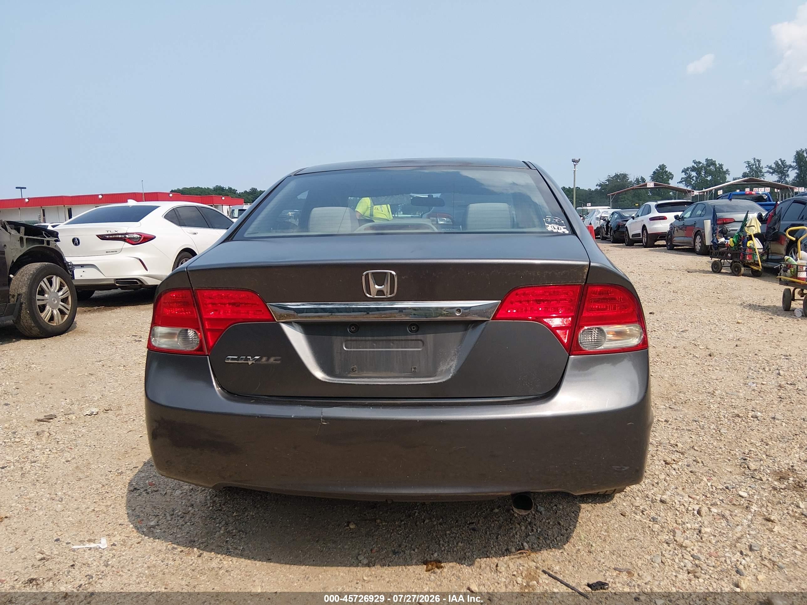 2009 Honda Civic Lx Серый vin: 2HGFA16519H526082
