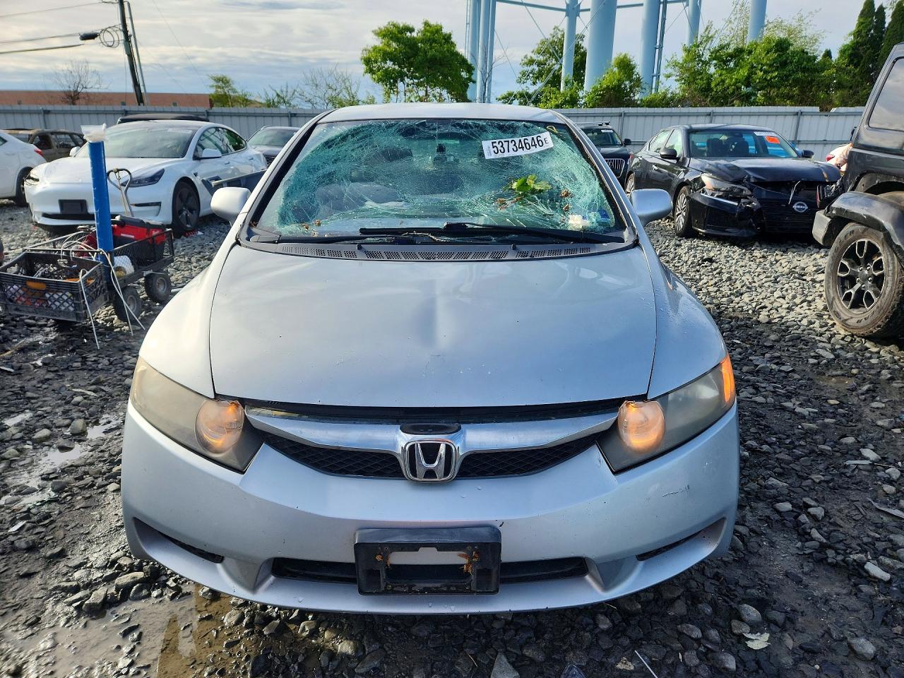 2009 Honda Civic Lx Silver vin: 2HGFA16519H546929