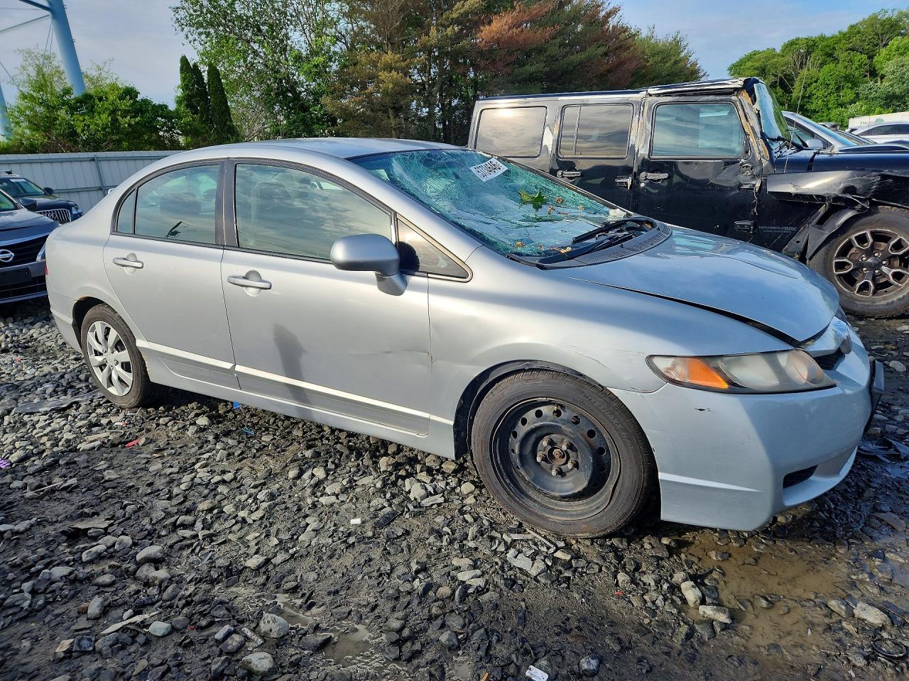 2009 Honda Civic Lx Silver vin: 2HGFA16519H546929